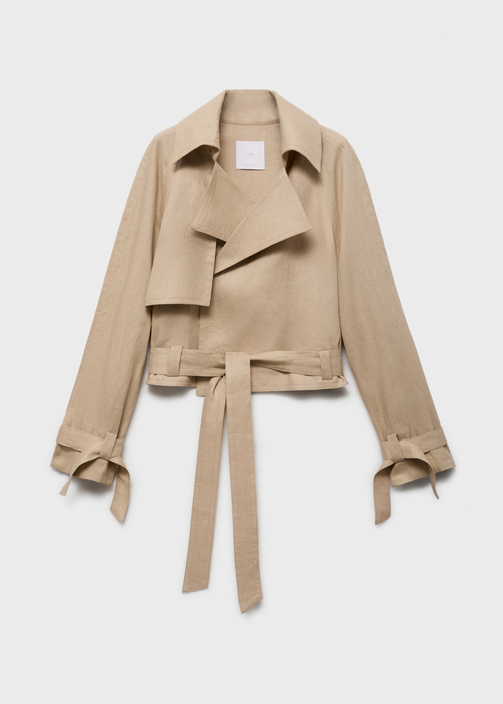 Linen jacket with belt - Article without model