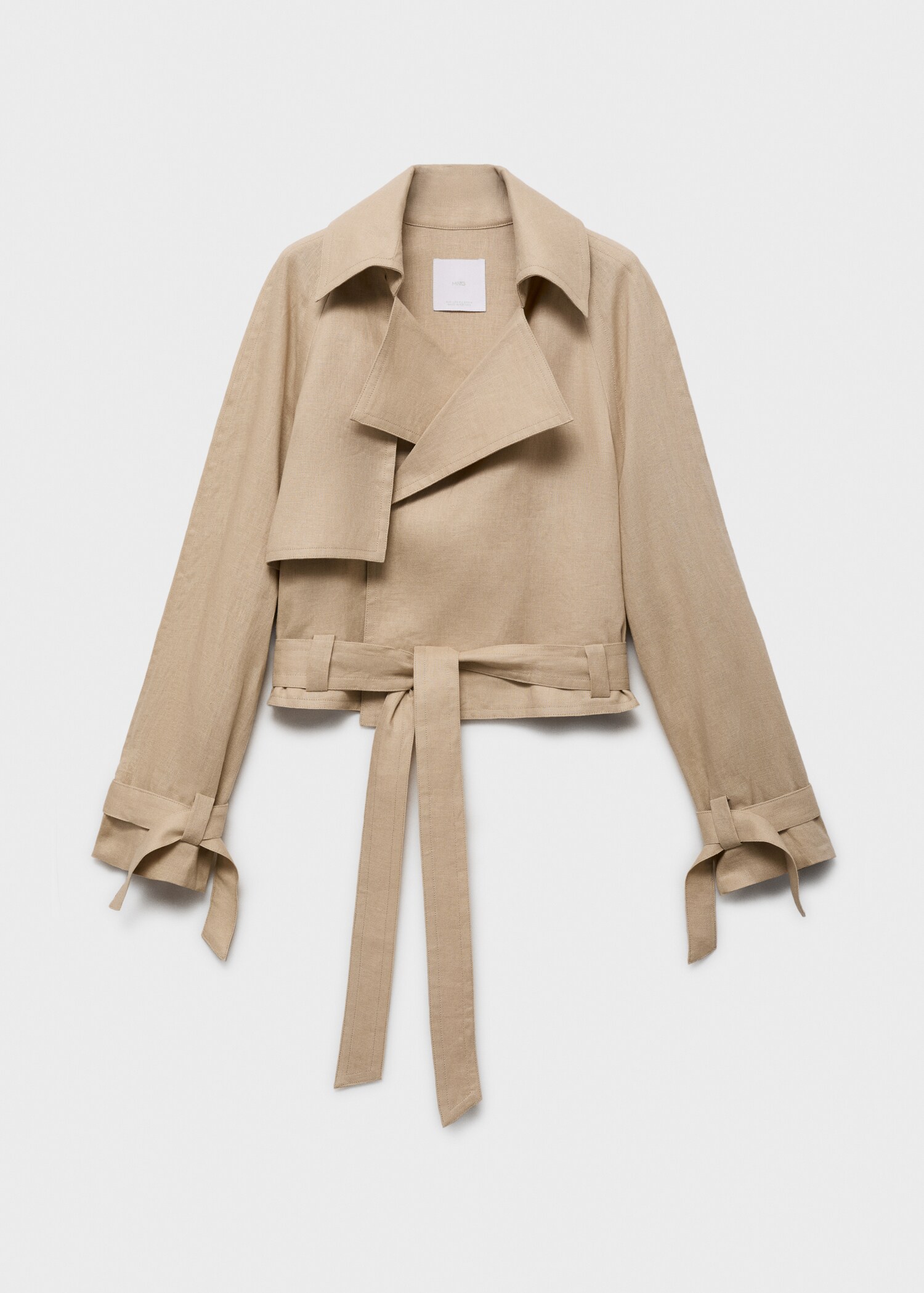Linen jacket with belt - Article without model