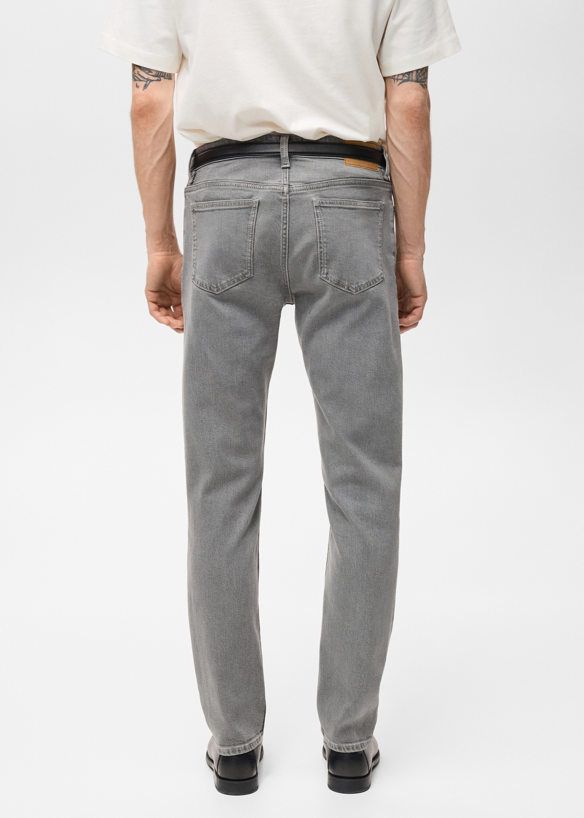 Jan slim-fit grey-wash jeans - Reverse of the article