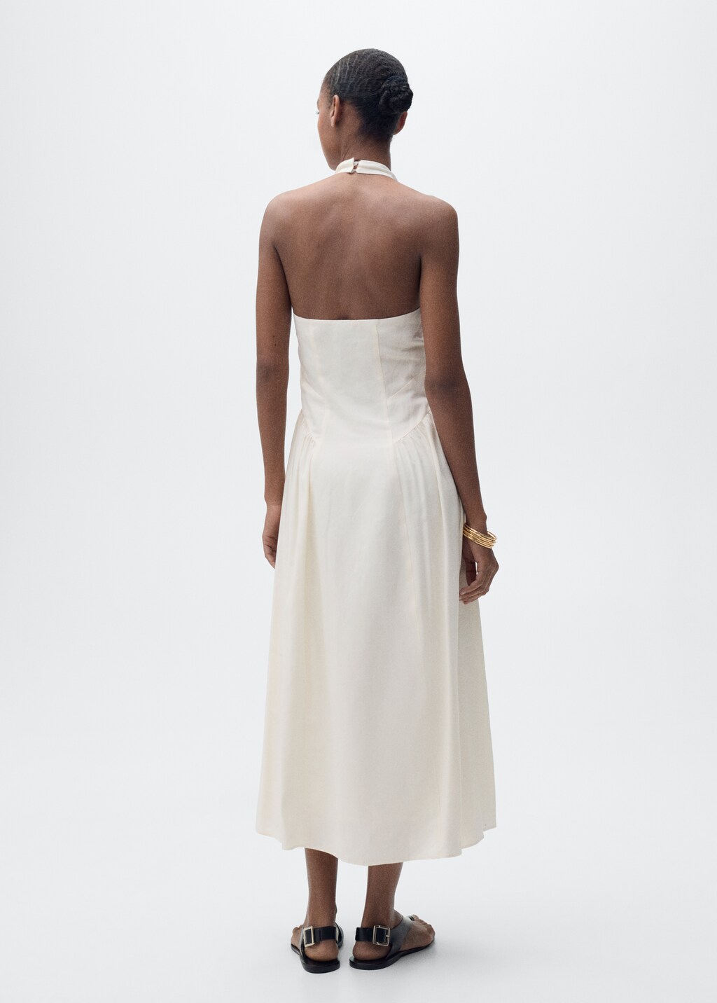 ☆韓国の人気☆【LOW CLASSIC】☆HALTER NECK SHIRRING DRES.S☆ LOW CLASSIC