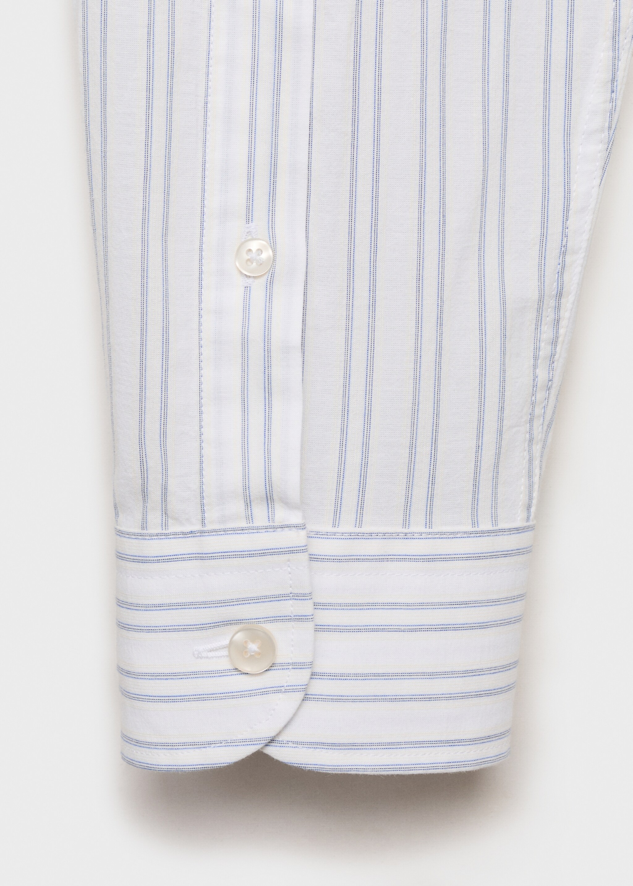Chemise à rayures 100% coton coupe régulière - Détail de l'article 0