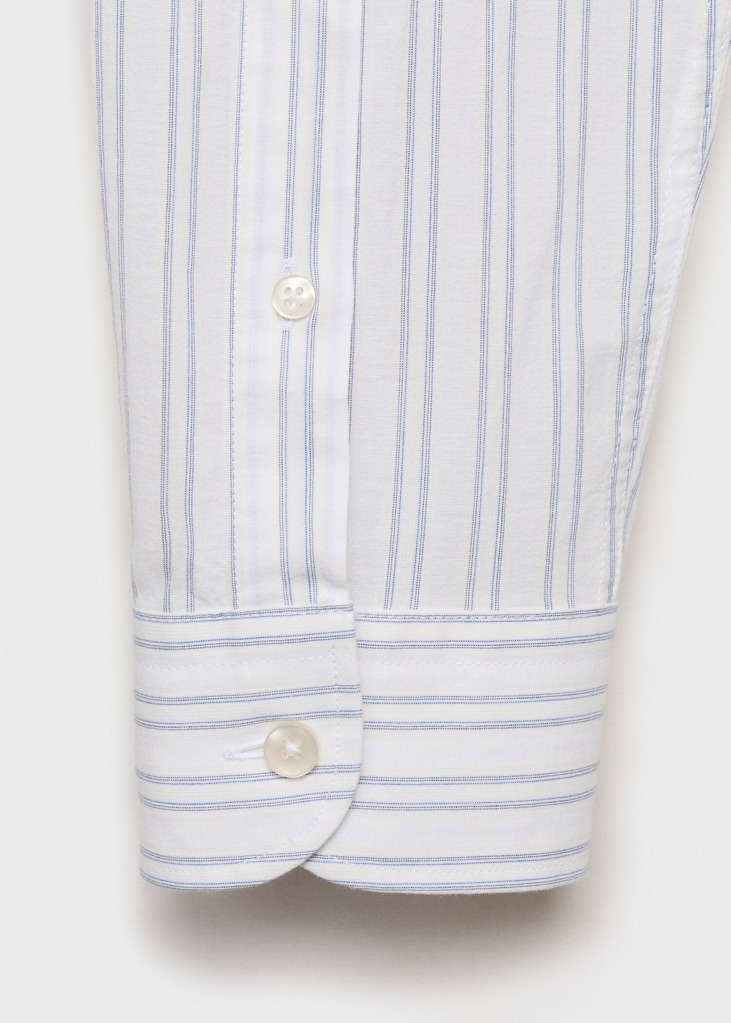 Chemise à rayures 100% coton coupe régulière - Détail de l'article 0