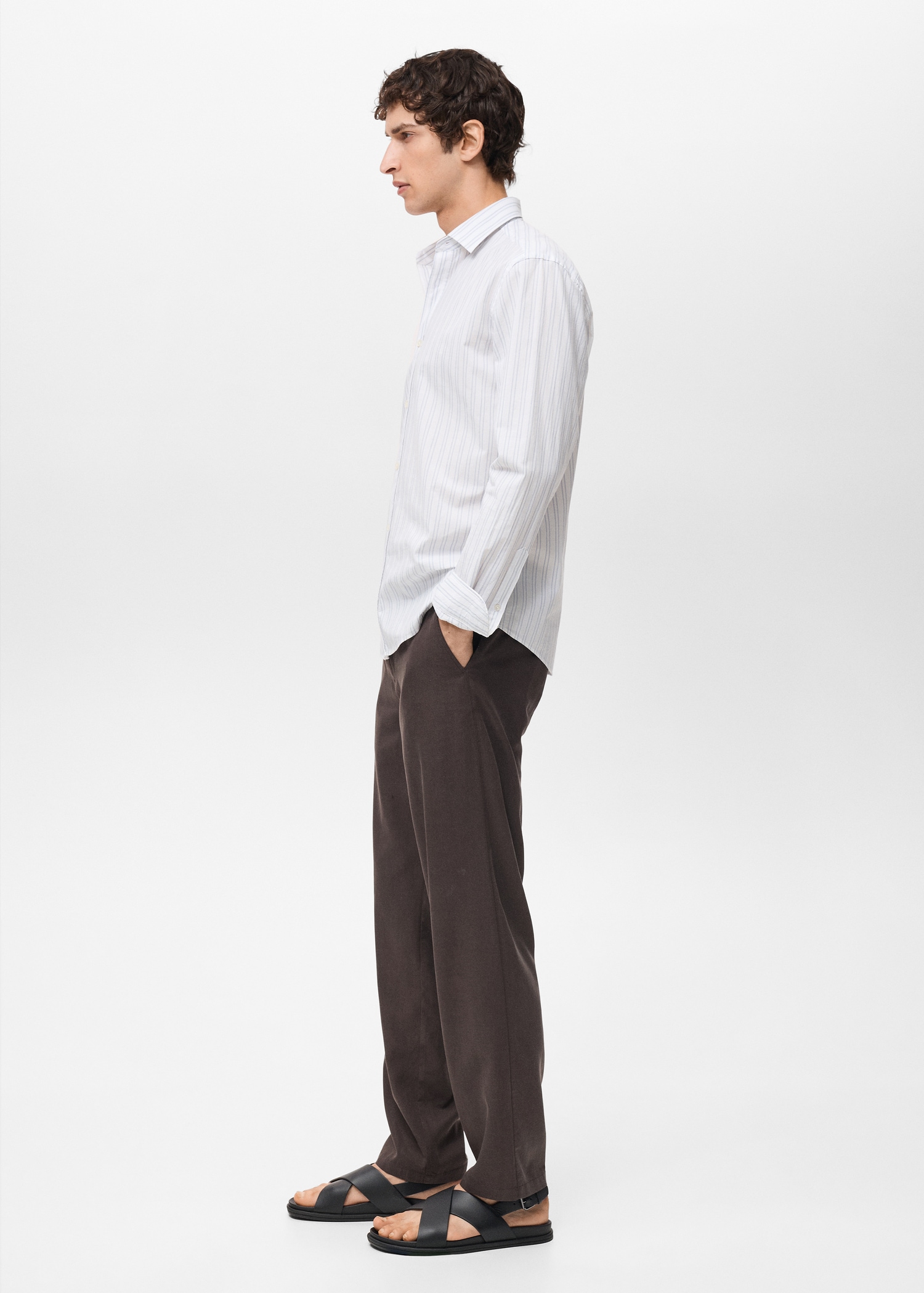 Camisa rayas 100% algodón regular fit - Detalle del artículo 2