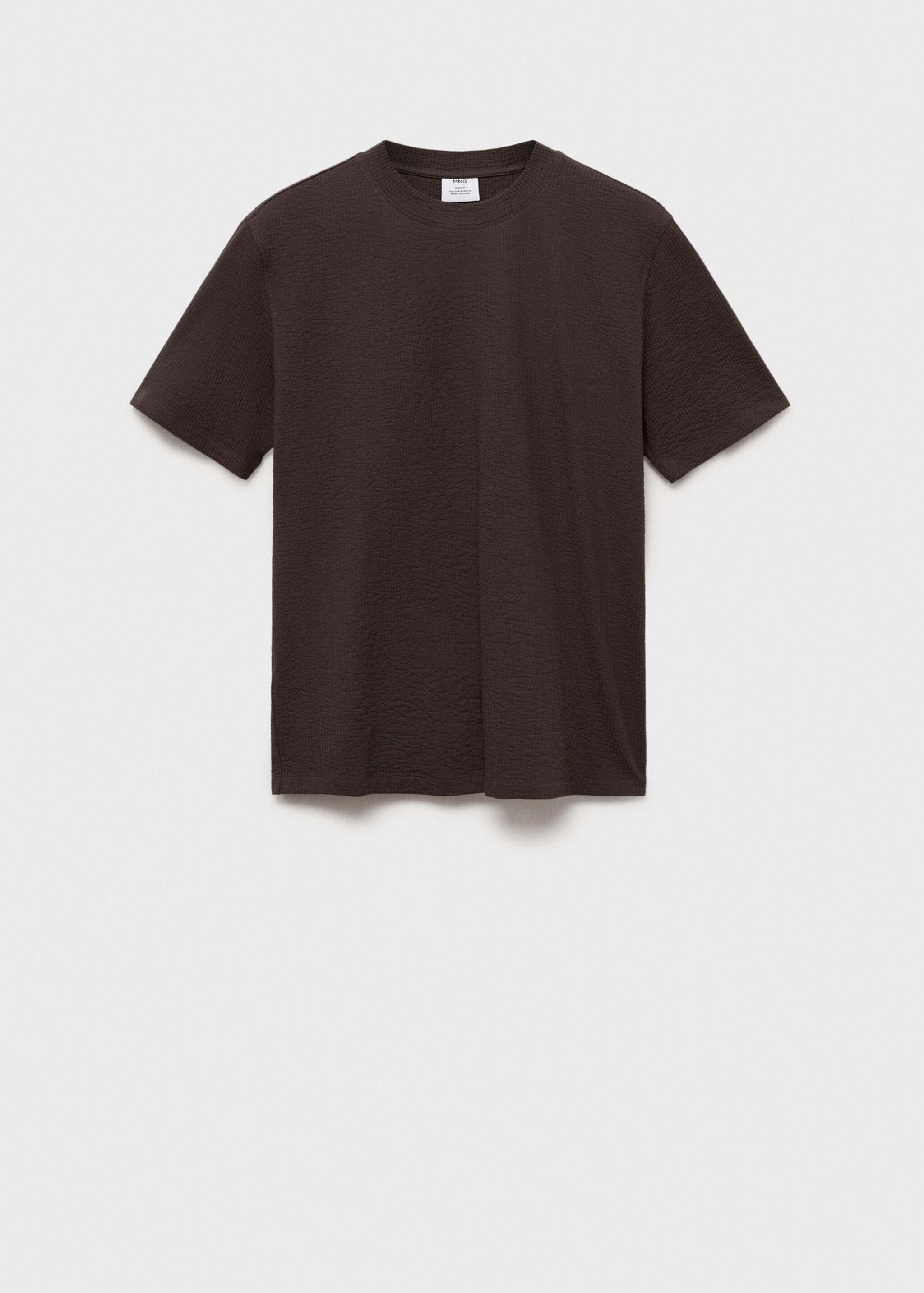 Cotton seersucker t-shirt - Article without model