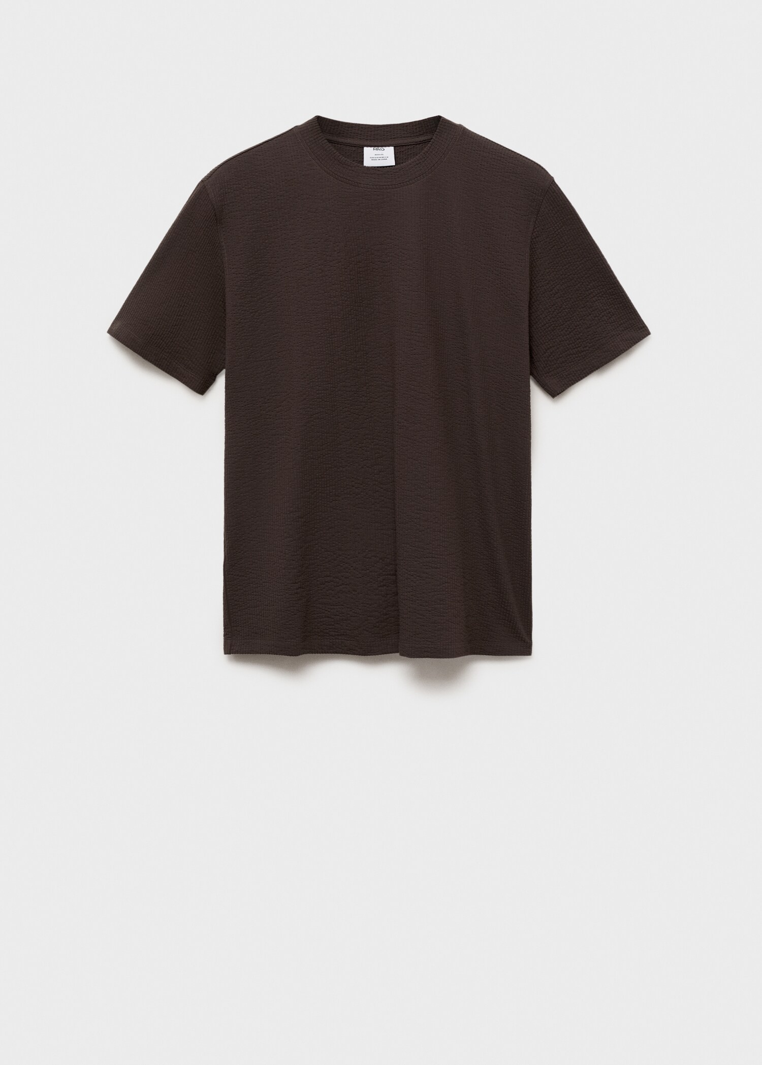 Cotton seersucker t-shirt - Article without model