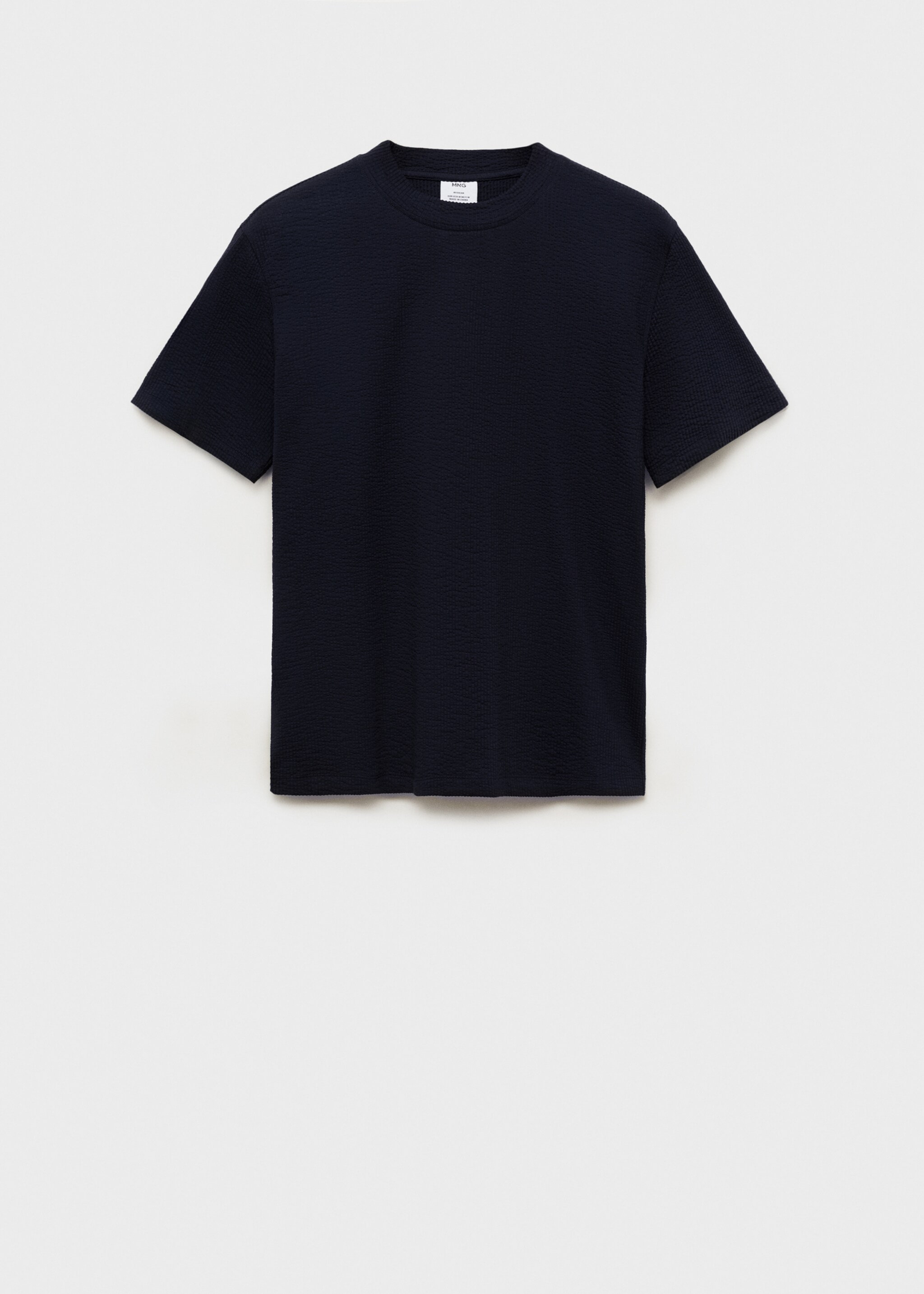 Cotton seersucker t-shirt - Article without model
