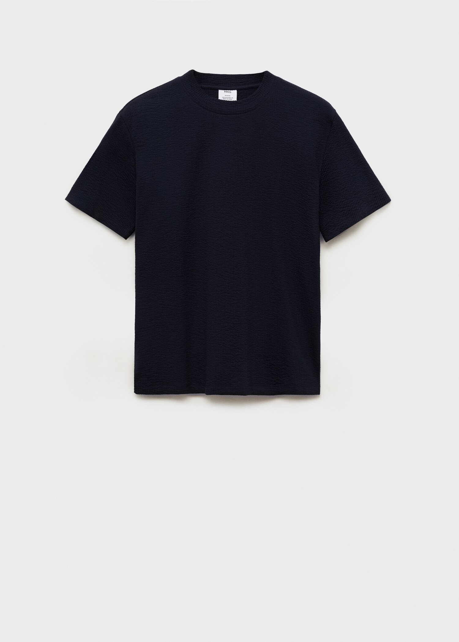 Cotton seersucker t-shirt - Article without model