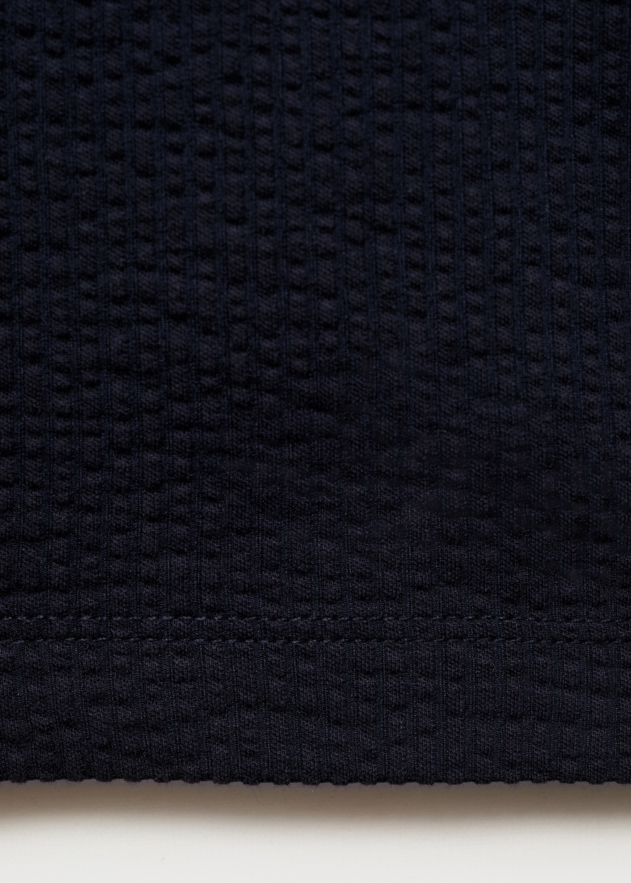 Cotton seersucker t-shirt - Details of the article 0