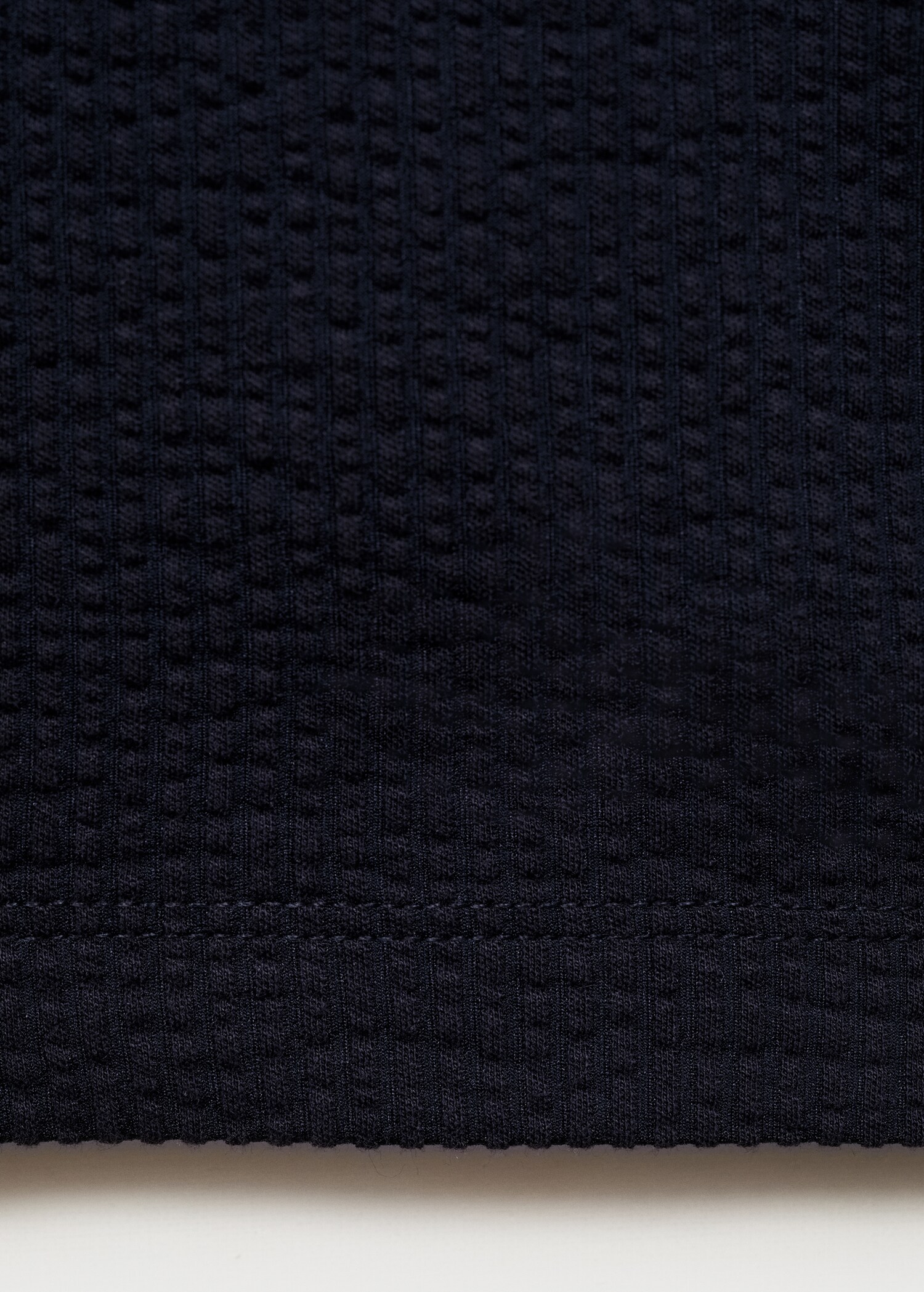 Cotton seersucker t-shirt - Details of the article 0