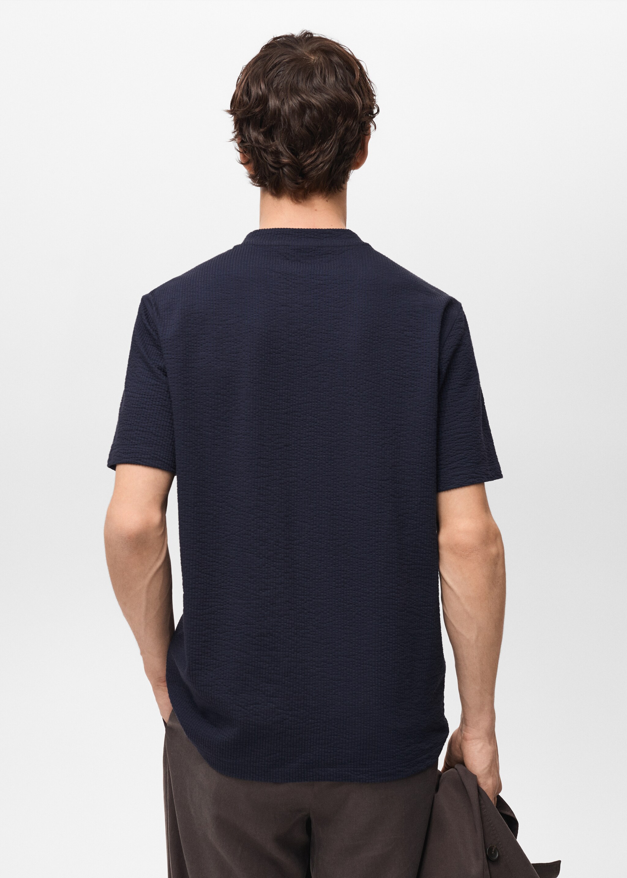 Camiseta algodón seersucker - Reverso del artículo