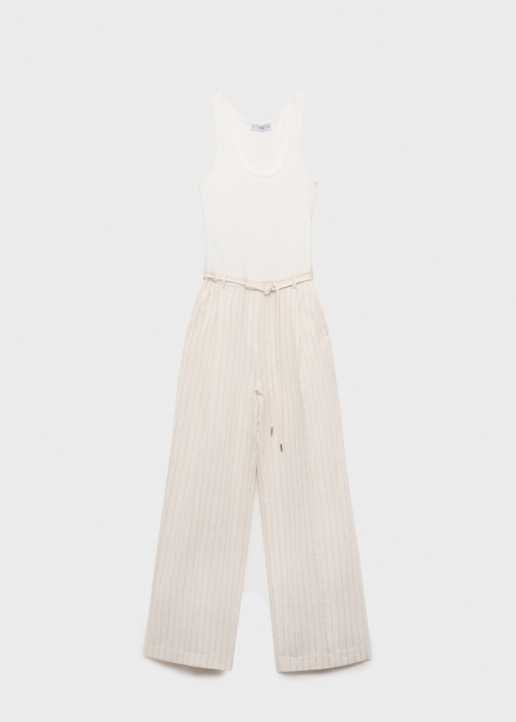 Striped combined knitted jumpsuit - image 5