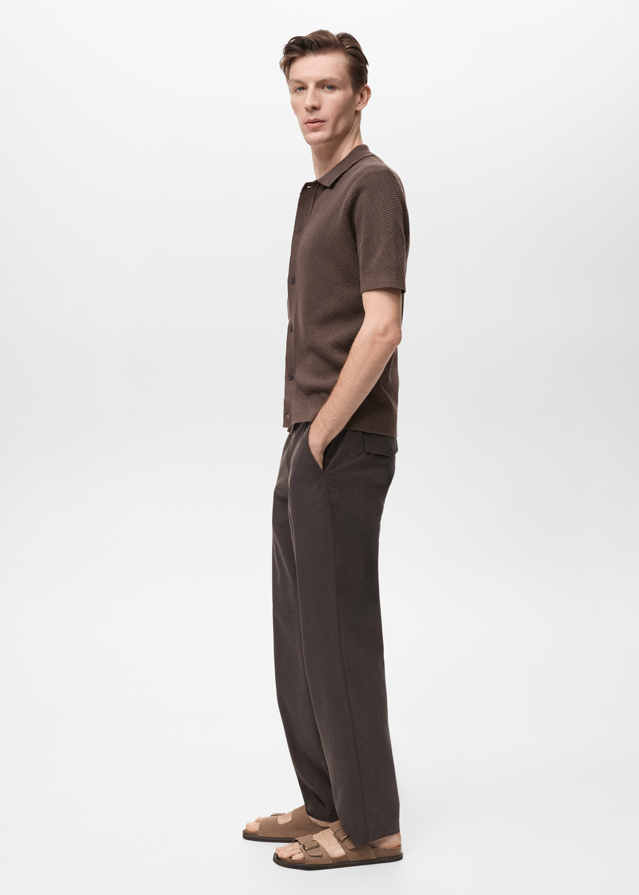 Openwork knitted structured shirt - Details of the article 2