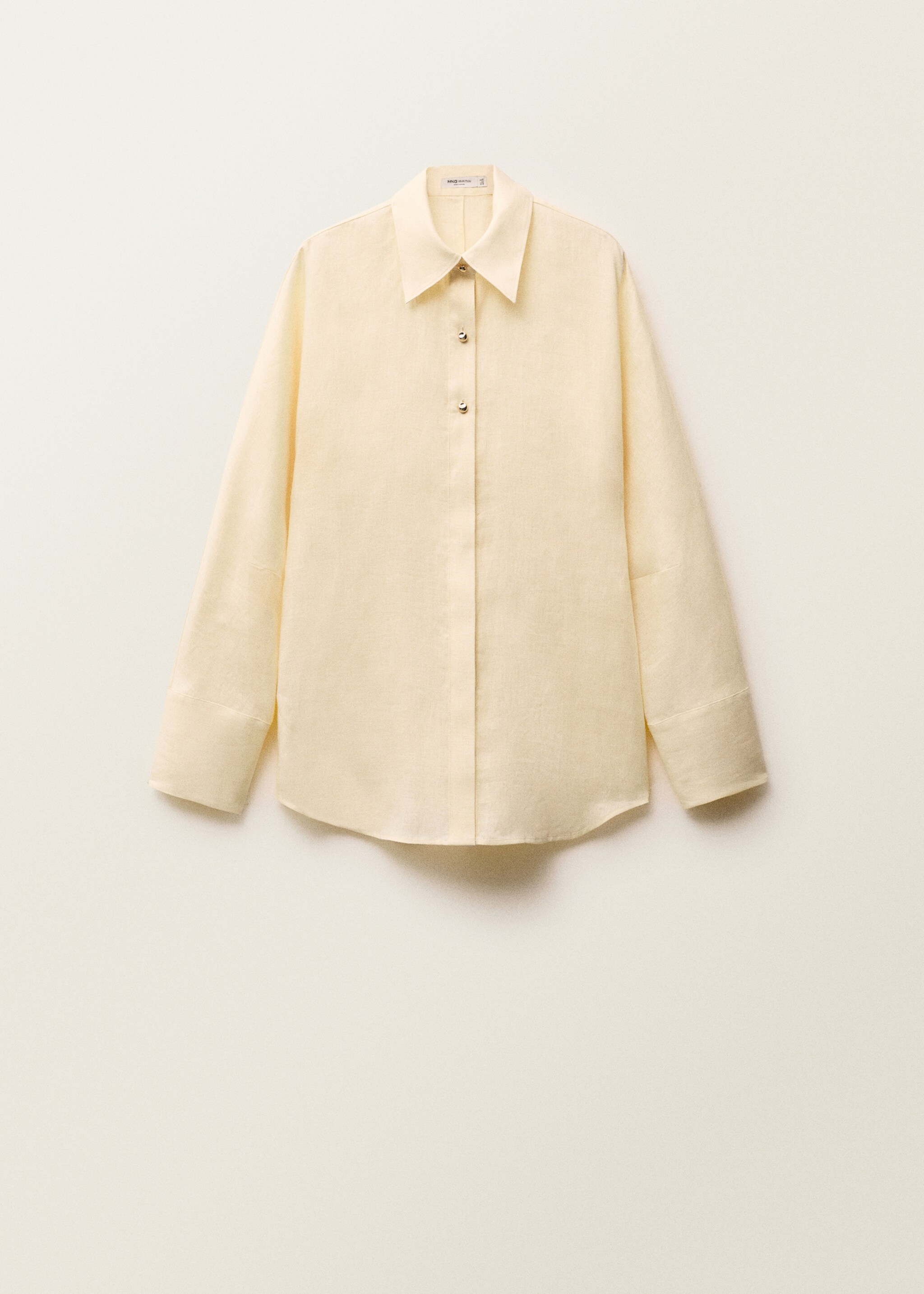 Linen shirt with button detail - Article without model