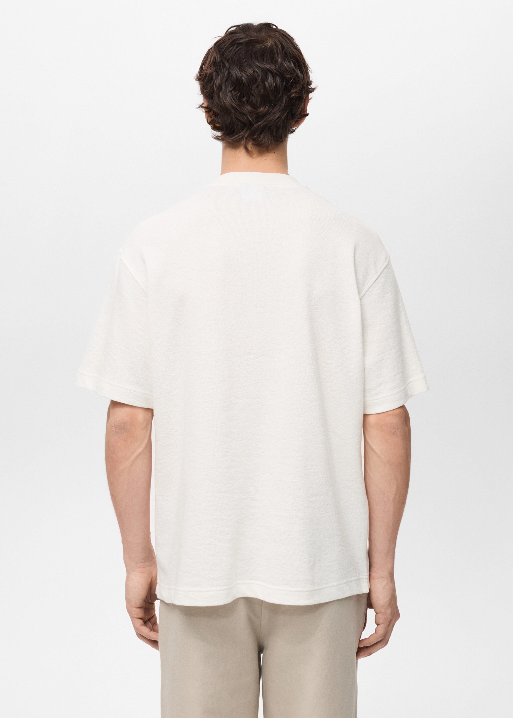 T-shirt relaxed-fit structuré - Verso de l’article