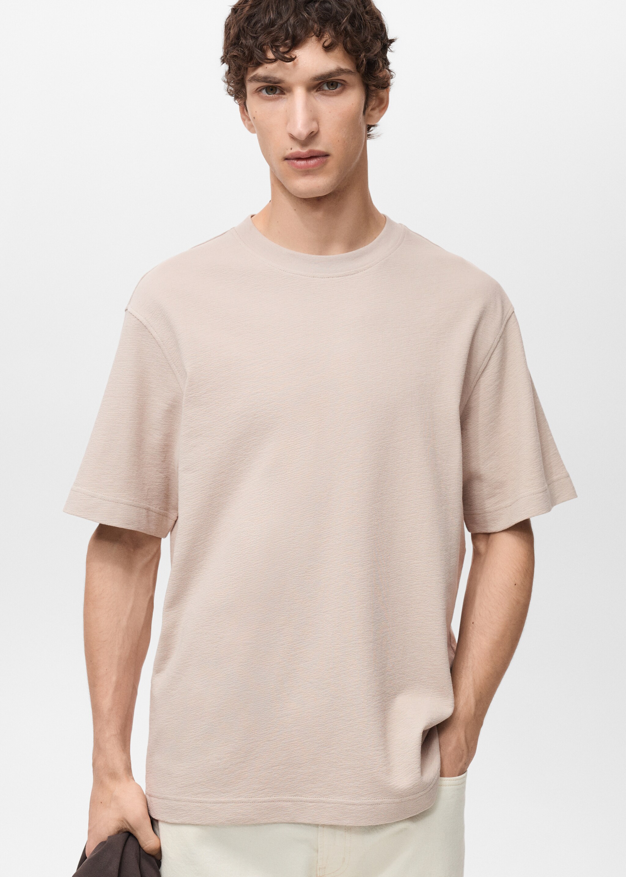 T-shirt relaxed-fit structuré - Plan moyen