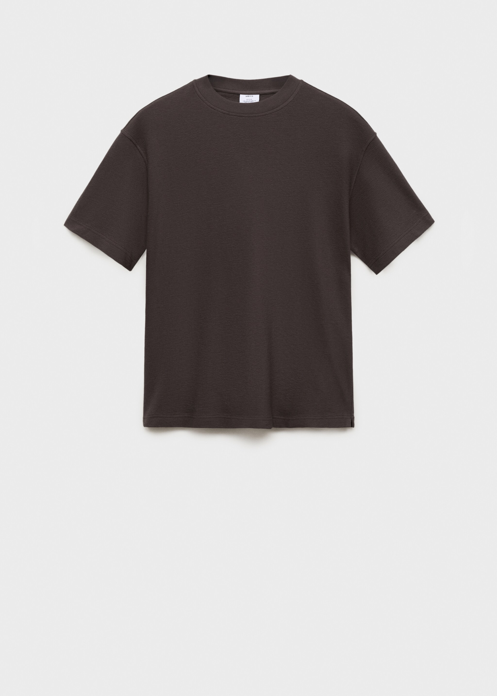 Relaxed fit t-shirt med struktur - Artikel utan modell