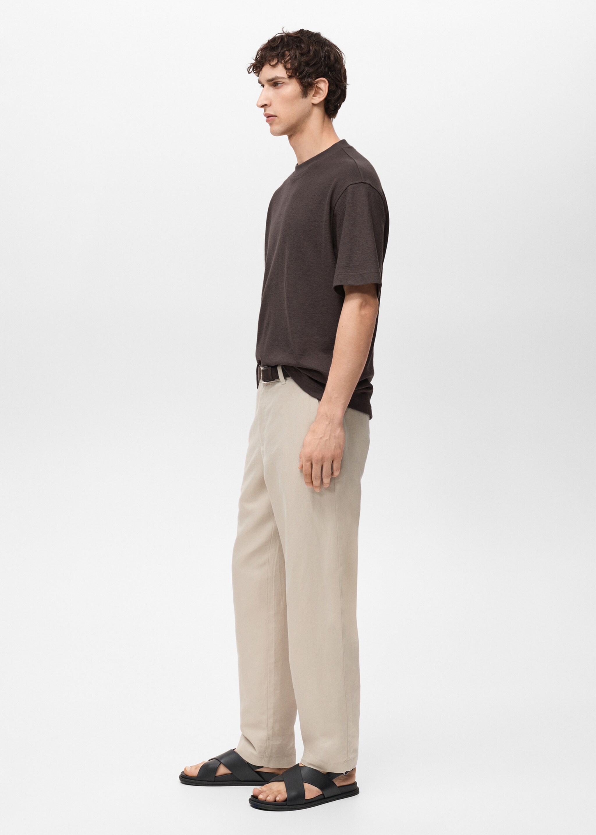 Relaxed fit t-shirt med struktur - Detaljer om artikeln 2