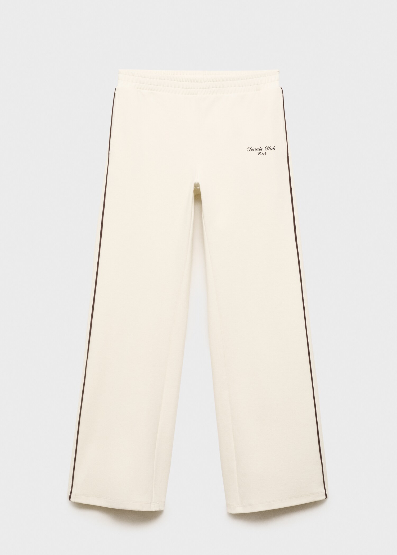 Pantalón jogger algodón raya contraste - Artículo sin modelo