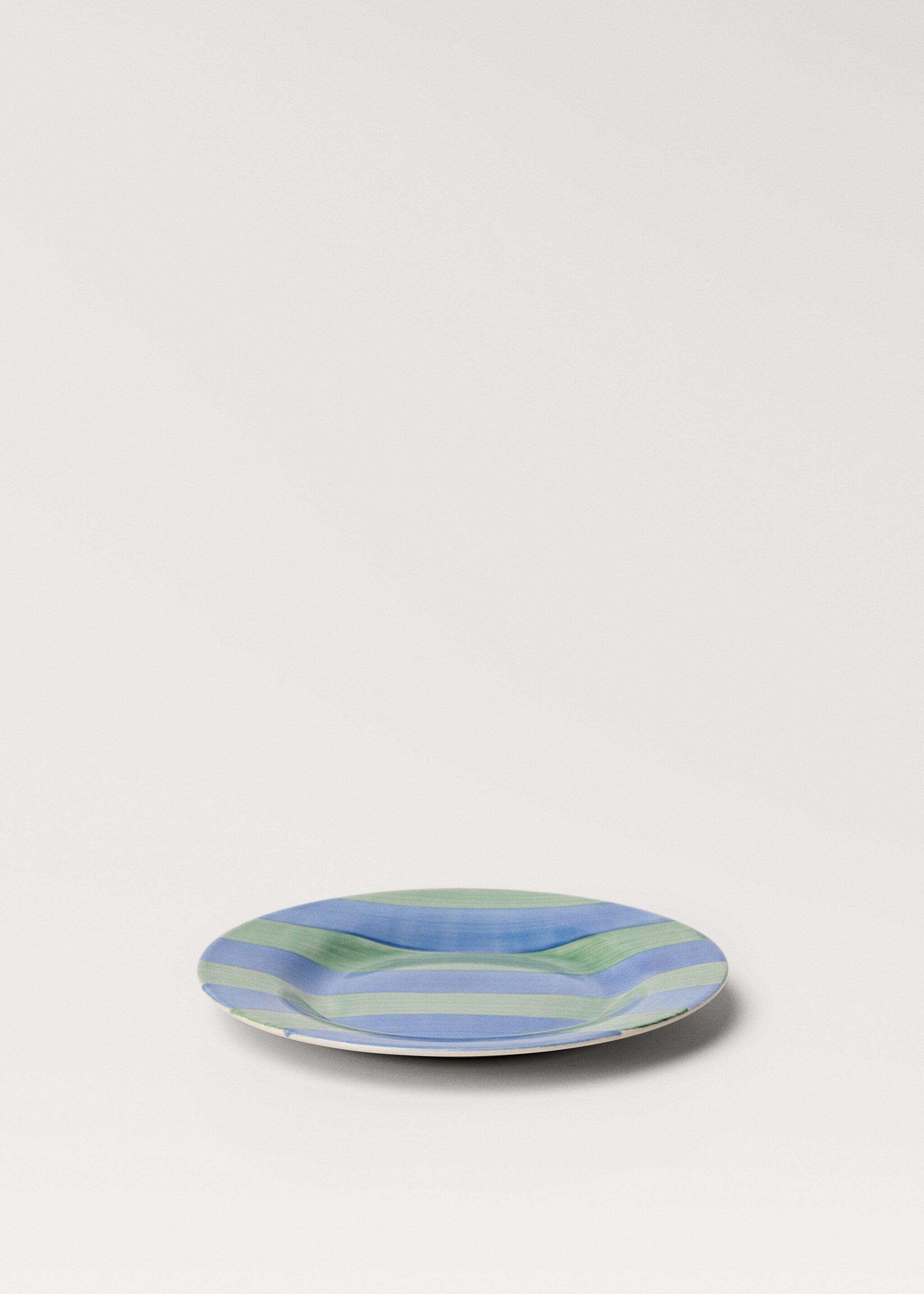 Plato postre gres rayas - Detalle del artículo 1
