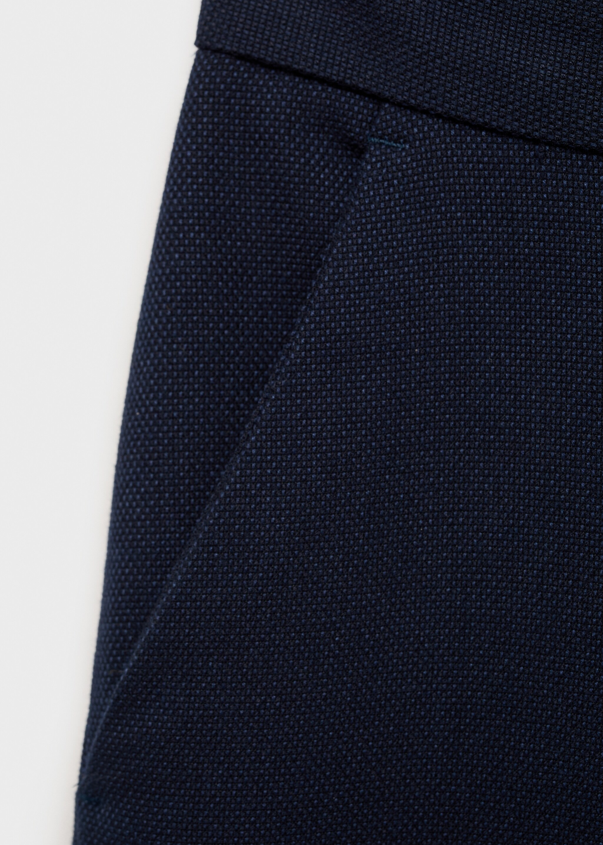 Pique suit trousers - Details of the article 0