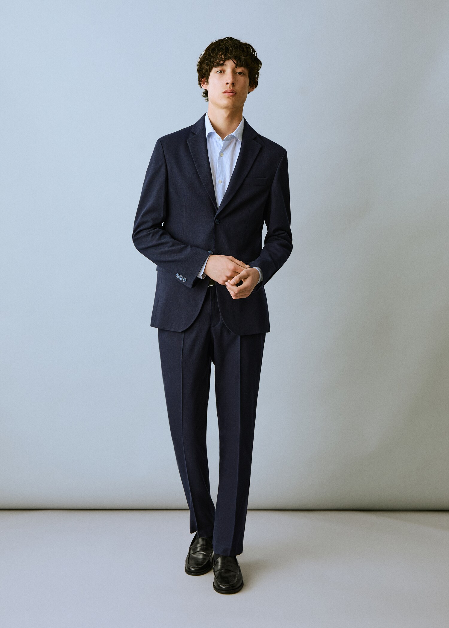 Pique suit trousers - Details of the article 2