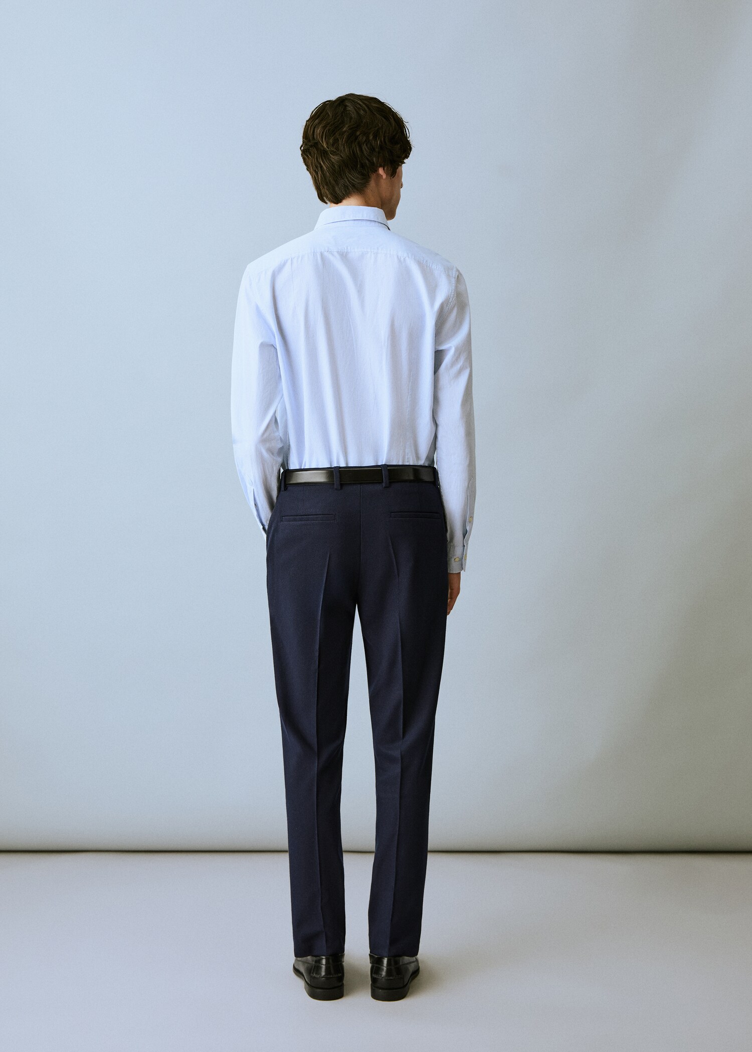 Pique suit trousers - Reverse of the article