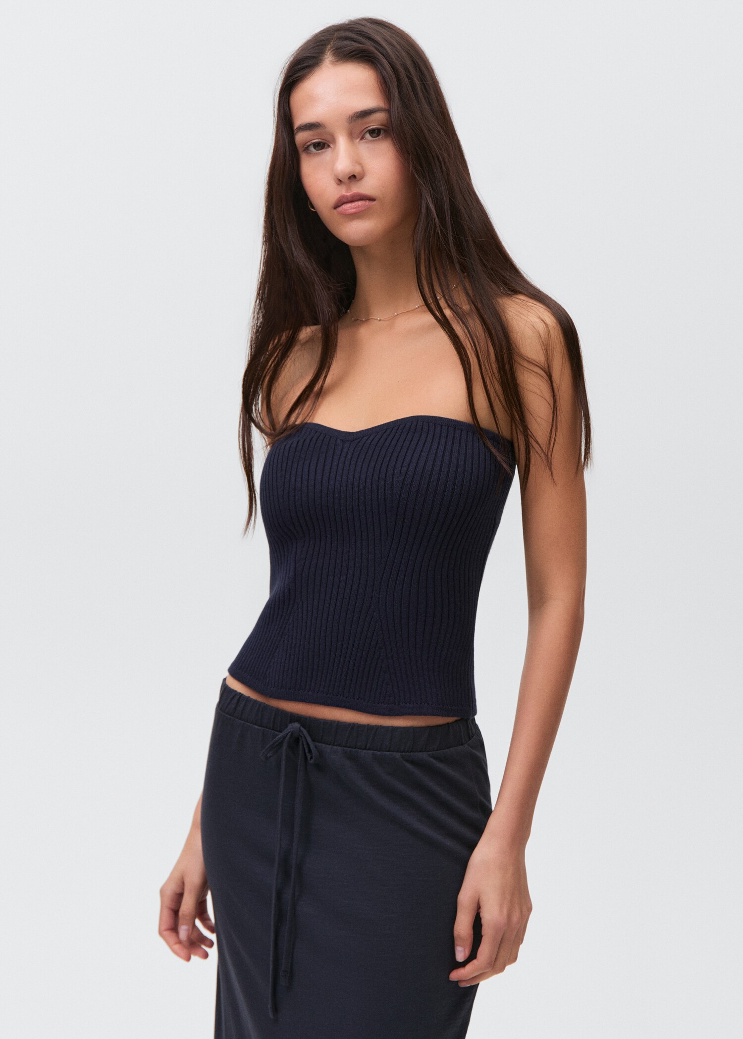Top bustier maille - Plan moyen