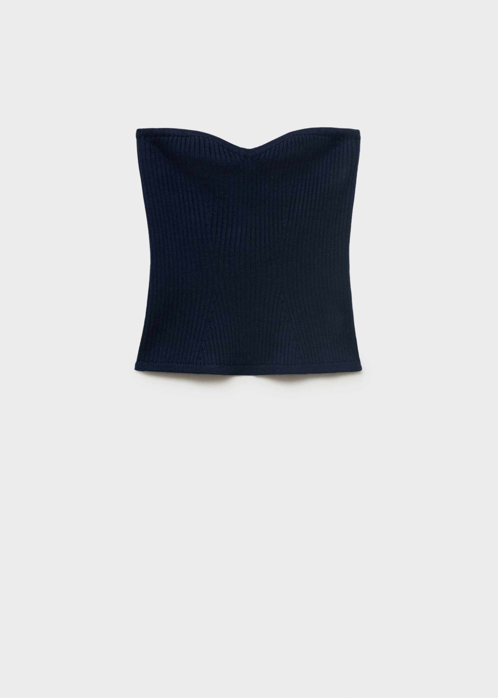 Strapless knitted top - Article without model