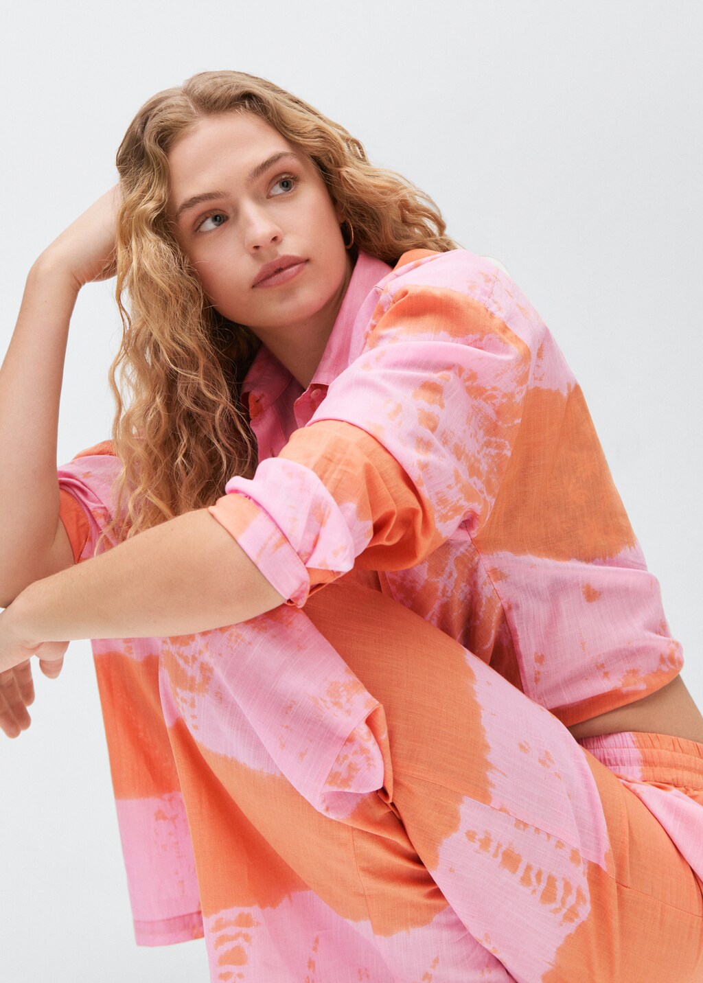 Printed oversize shirt - Teen | MANGO USA Printed oversize shirt - Teen | MANGO USA