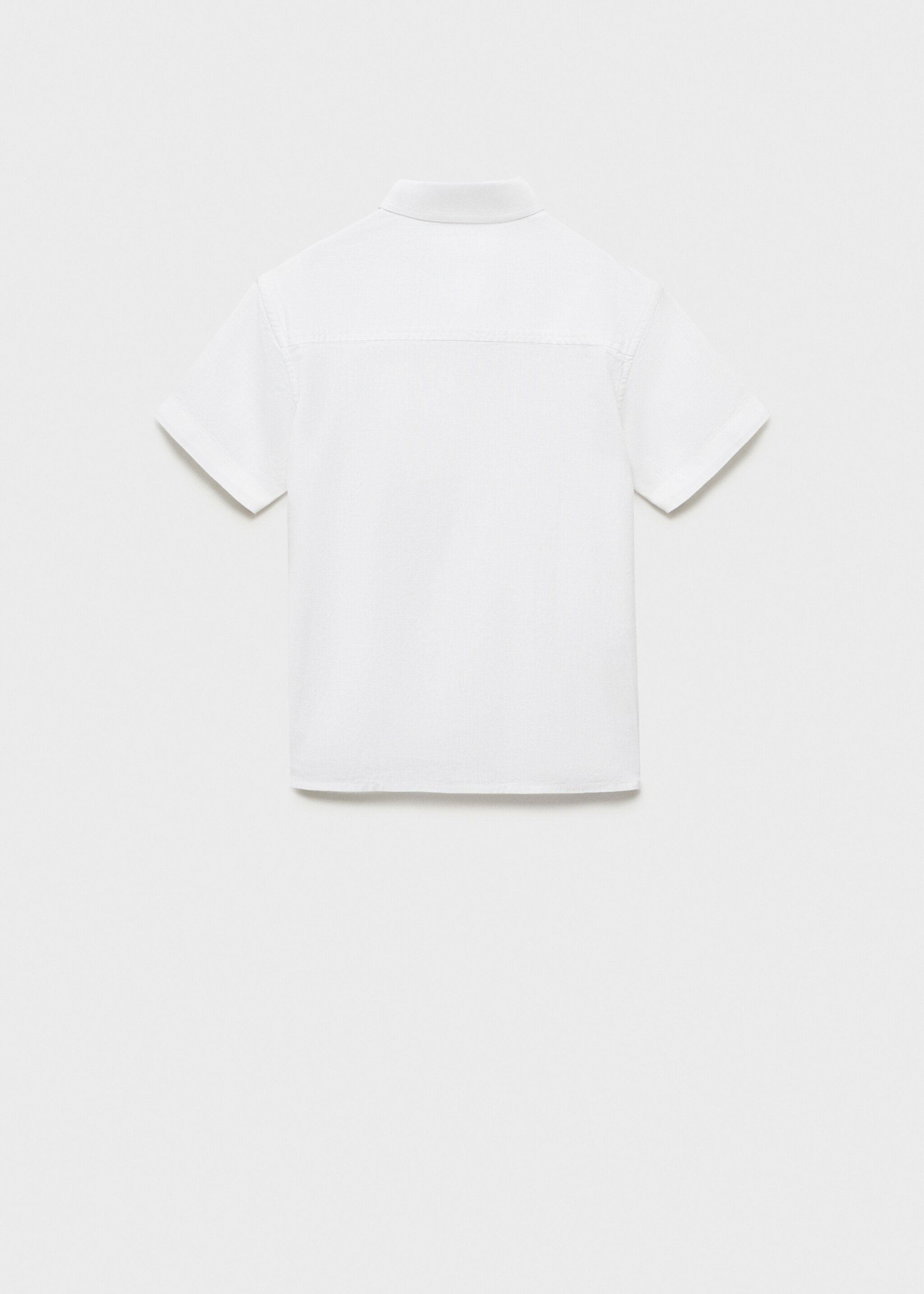 Camisa manga corta lino - Reverso del artículo