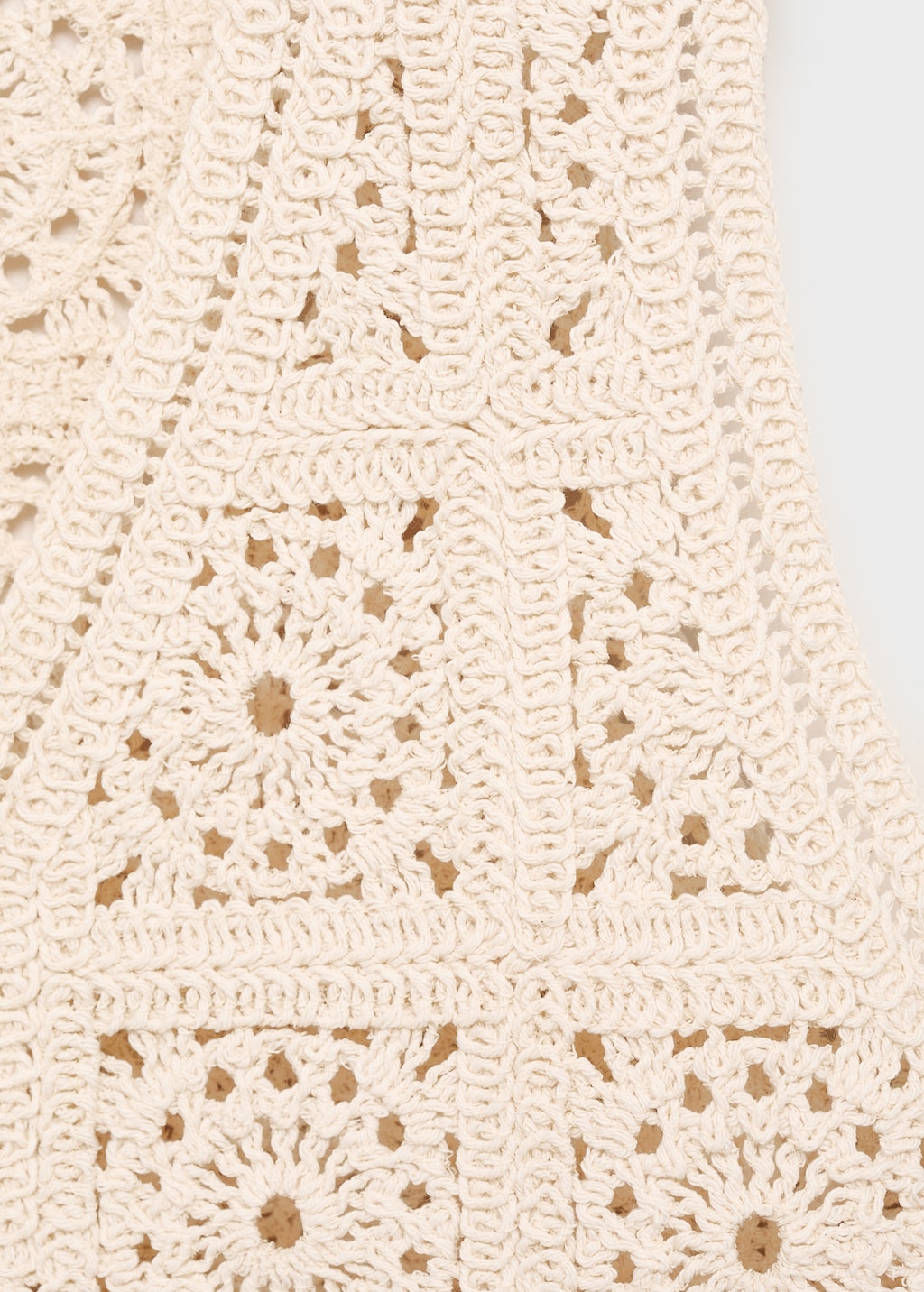 Crochet knitted vest