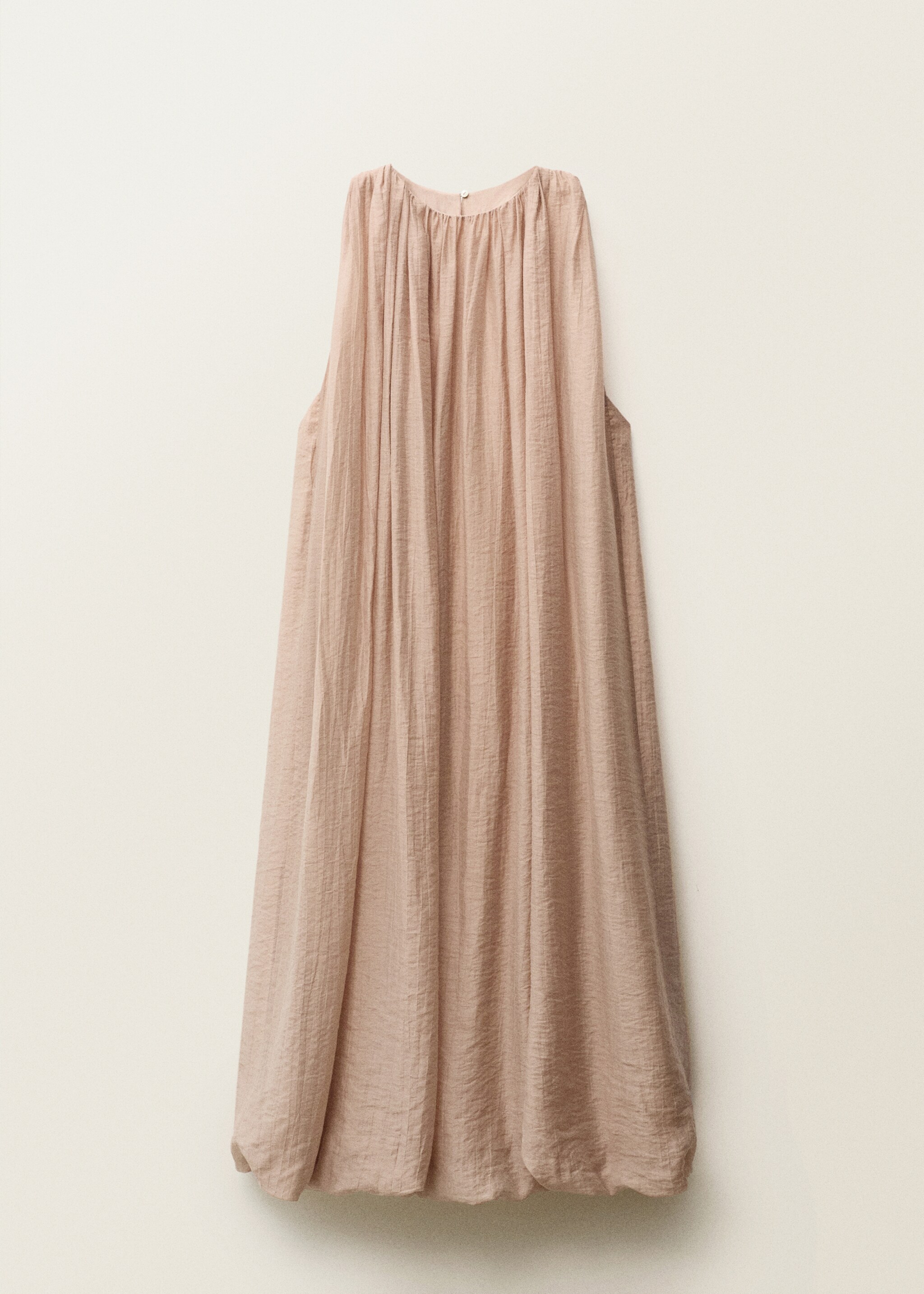 Gathered dress with puffed hem - Article without model