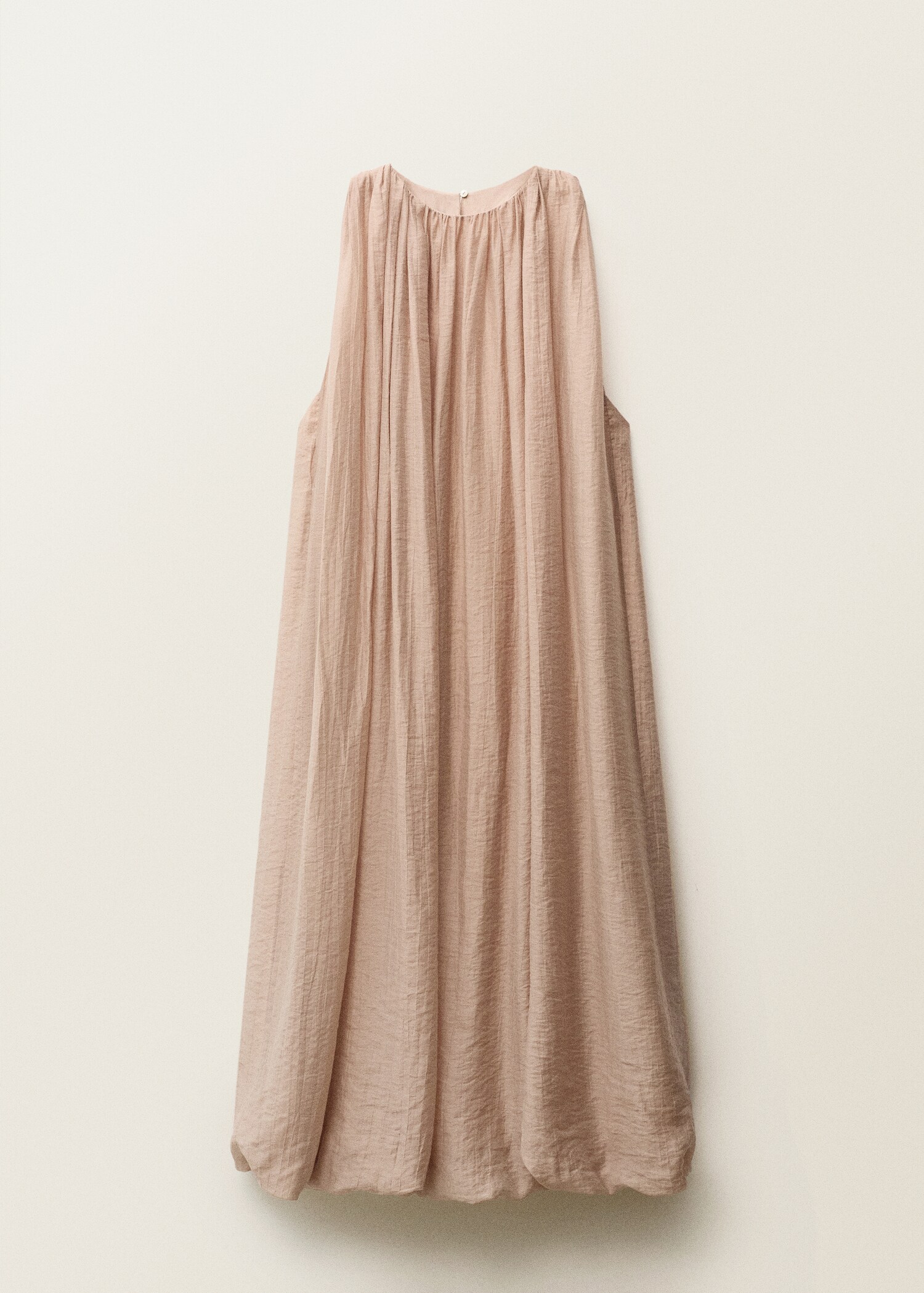 Gathered dress with puffed hem - Article without model