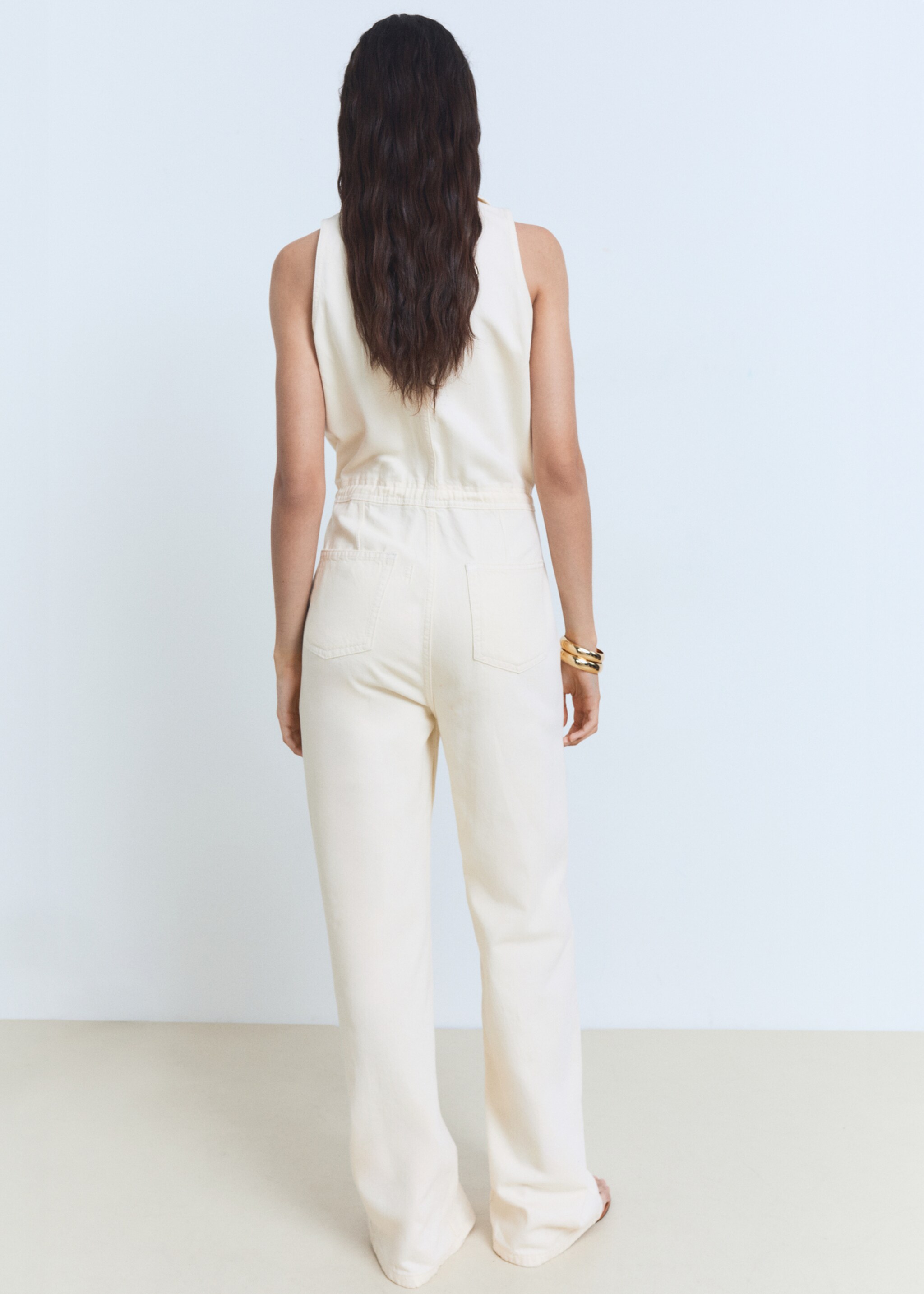 Long denim jumpsuit - Reverse of the article