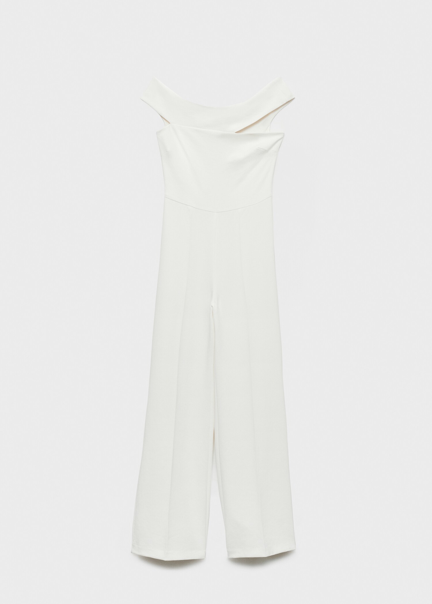 Long jumpsuit with asymmetrical neck - Article without model