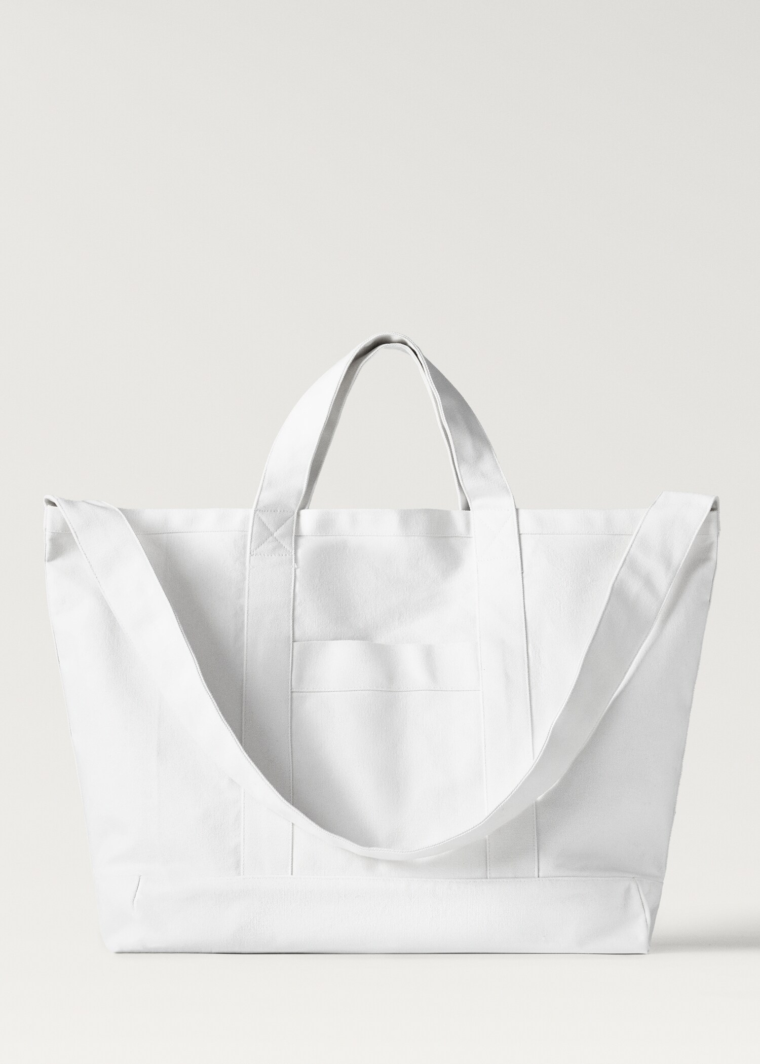 Plain cotton beach bag - Article without model