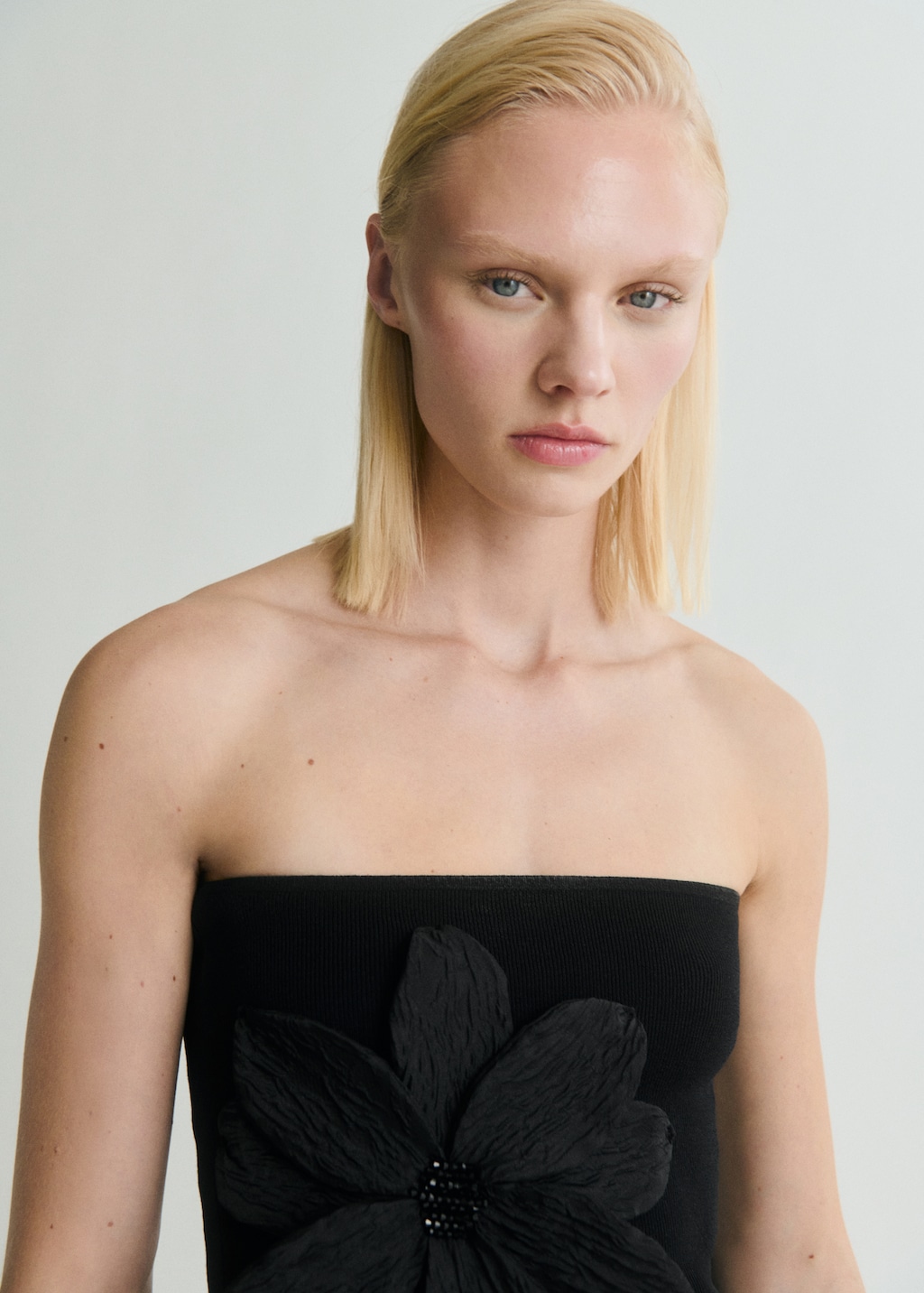 （ブランドロゴ）の人気ランキング Bandeau top USA MANGO | Women - detail flower maxi with ベアトップ/チューブトップ
