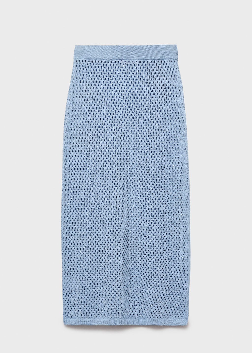Knitted skirt with rhinestone detail - Women | MANGO USA