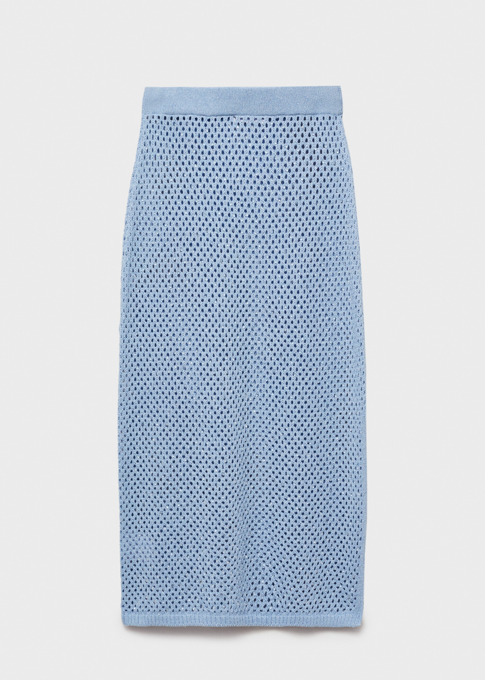Jupe maille détail strass - Article sans modèle