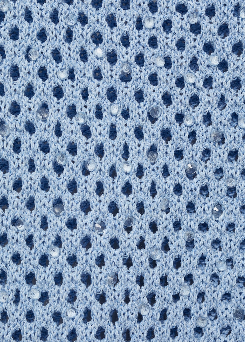 Knitted skirt with rhinestone detail