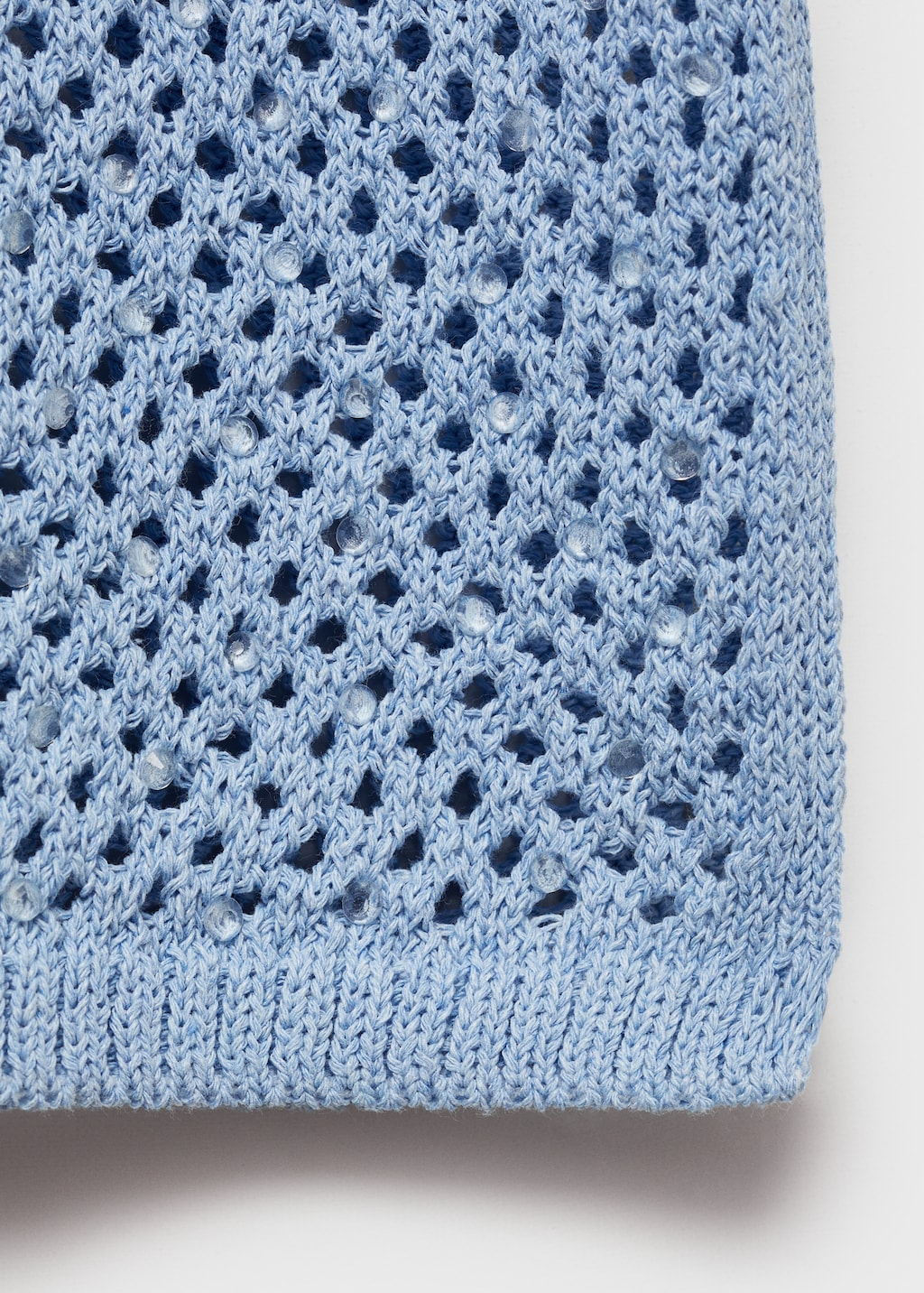 Knitted skirt with rhinestone detail