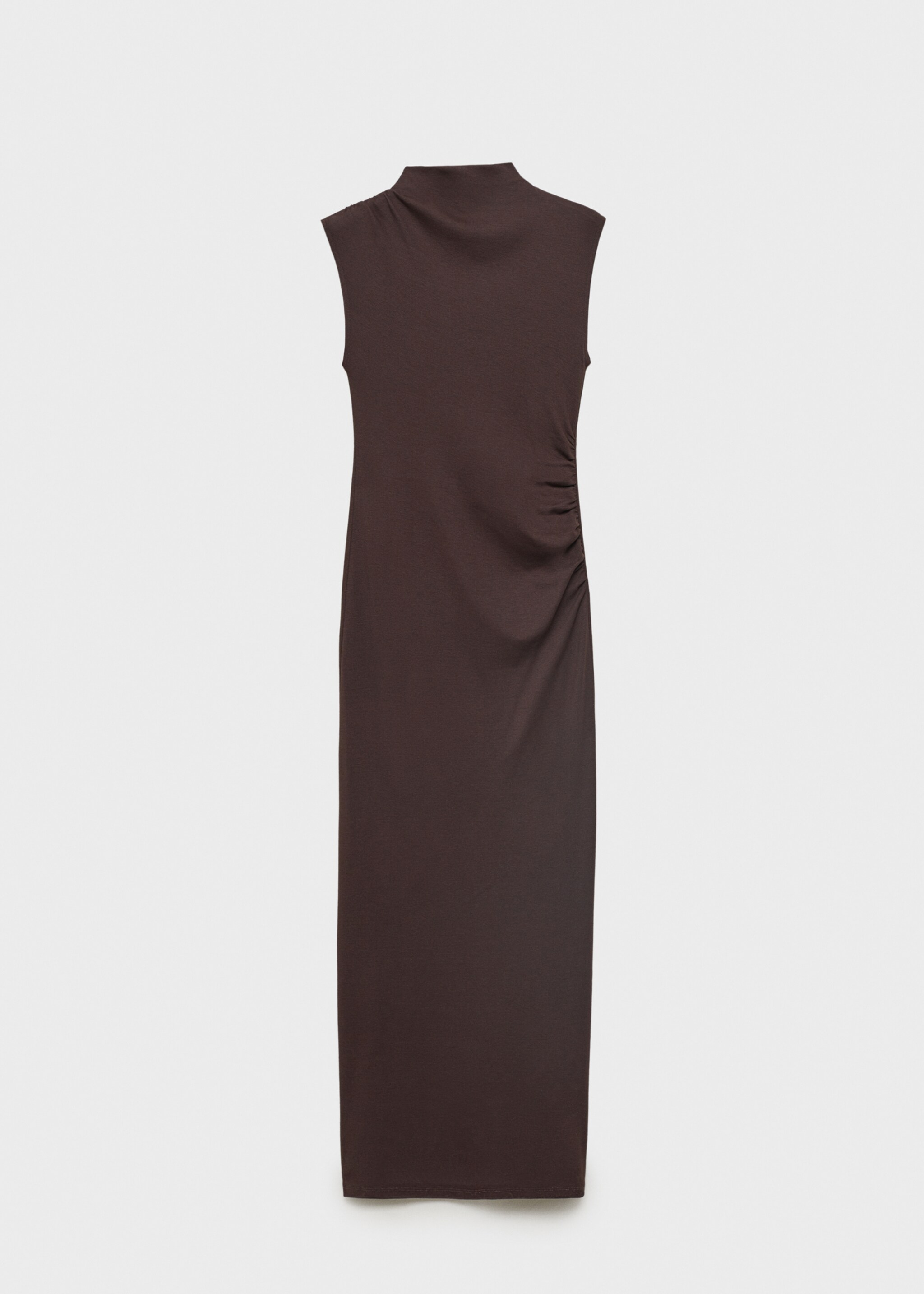Draped dress with perkins collar - Article without model