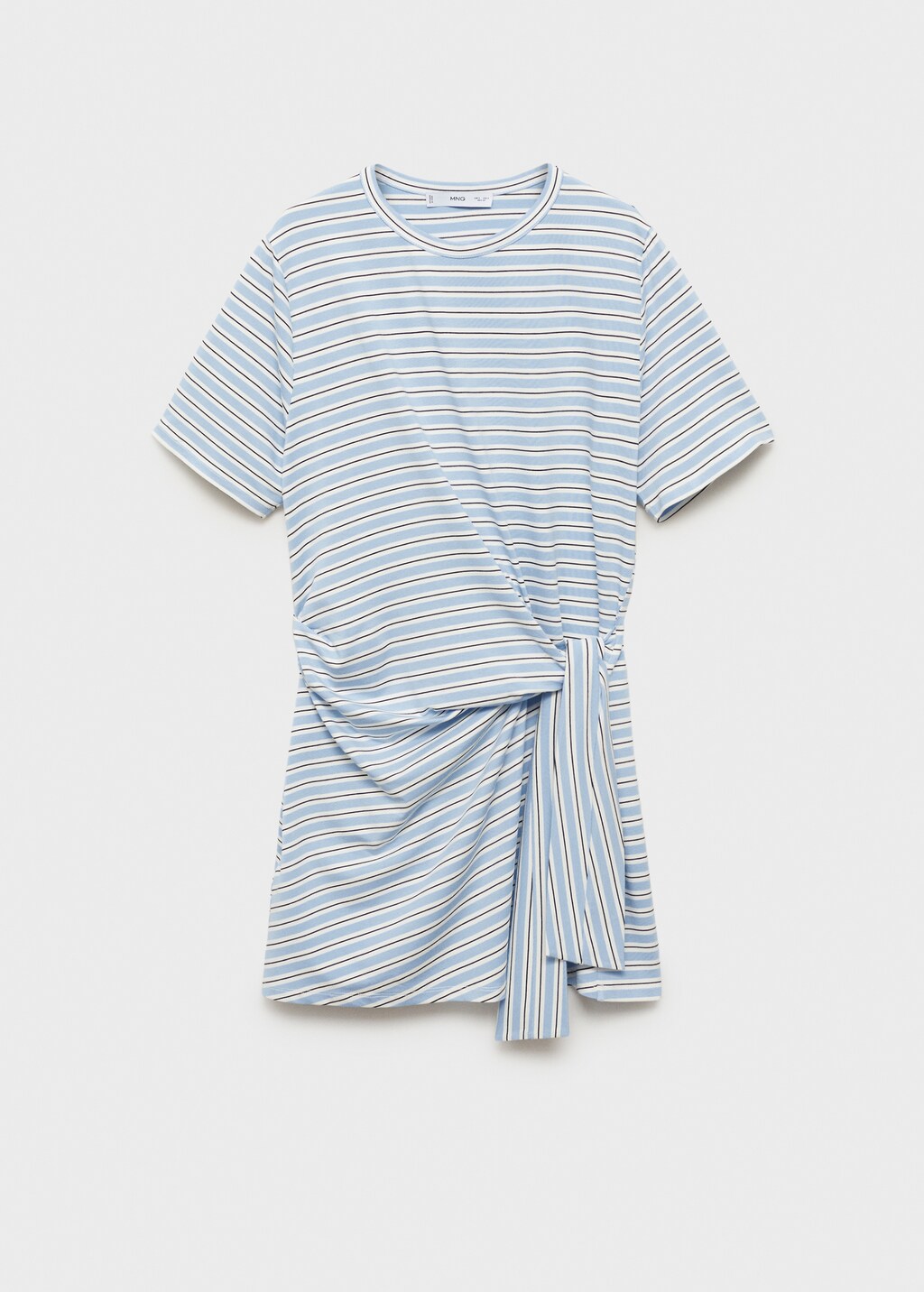Short striped dress with knot