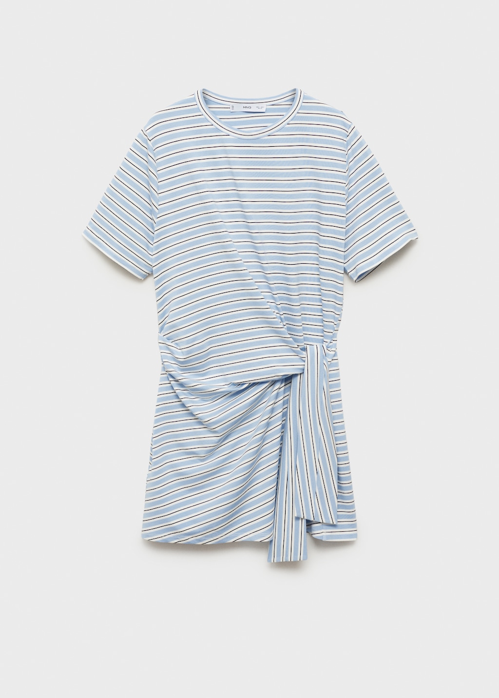 Short striped dress with knot