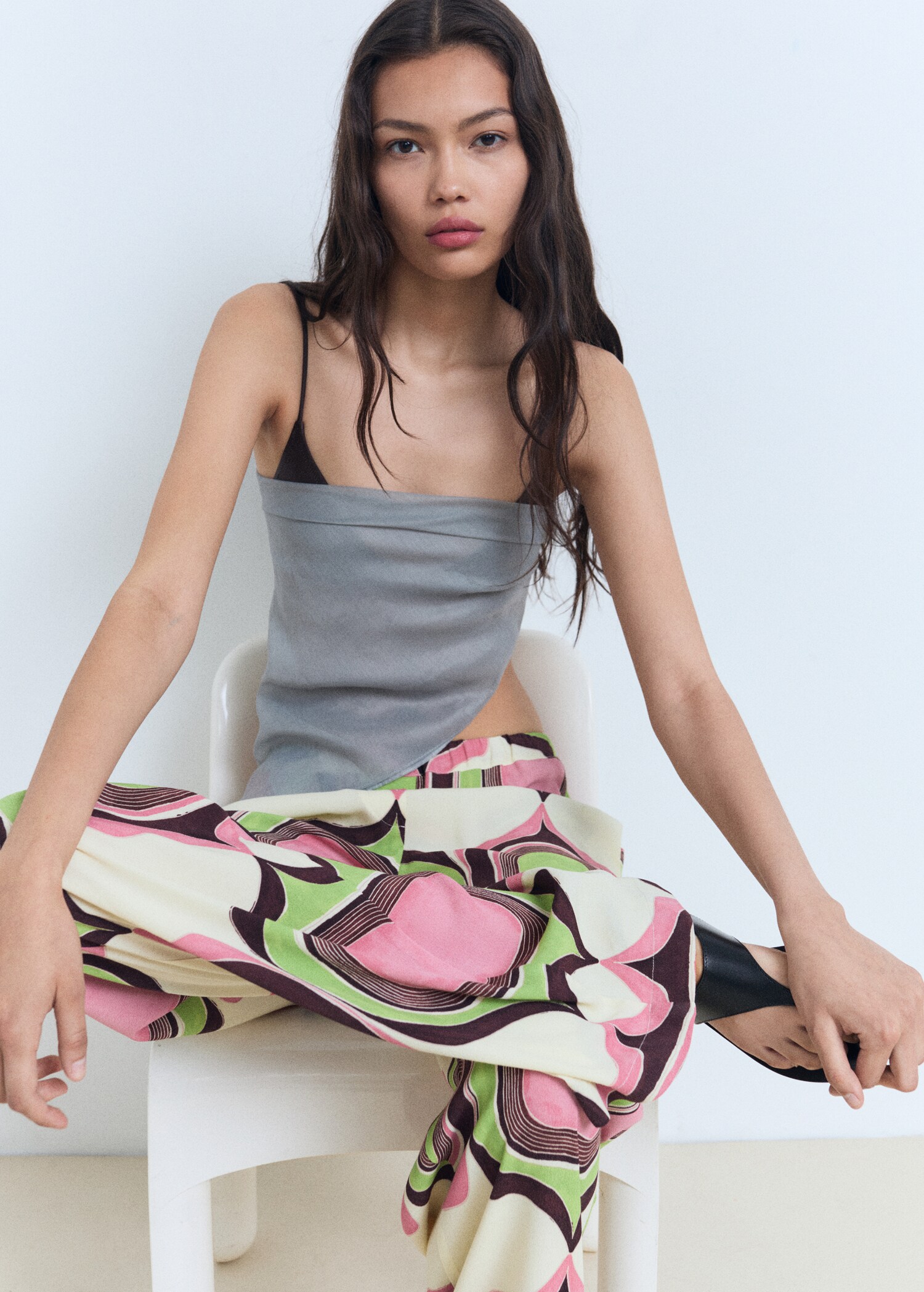 Geometric print trousers - Details of the article 2