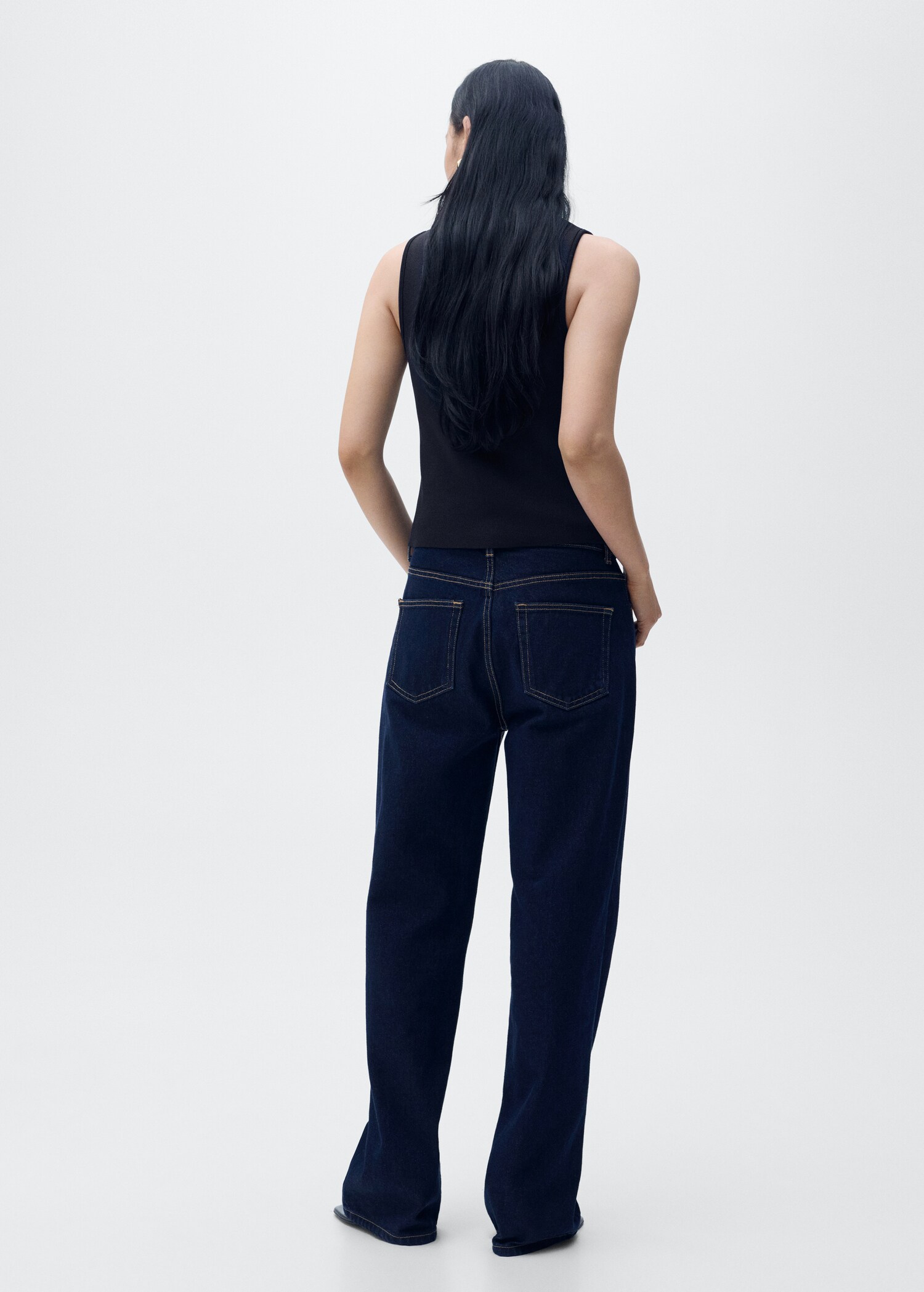 Knitted waistcoat with jewel buttons - Reverse of the article