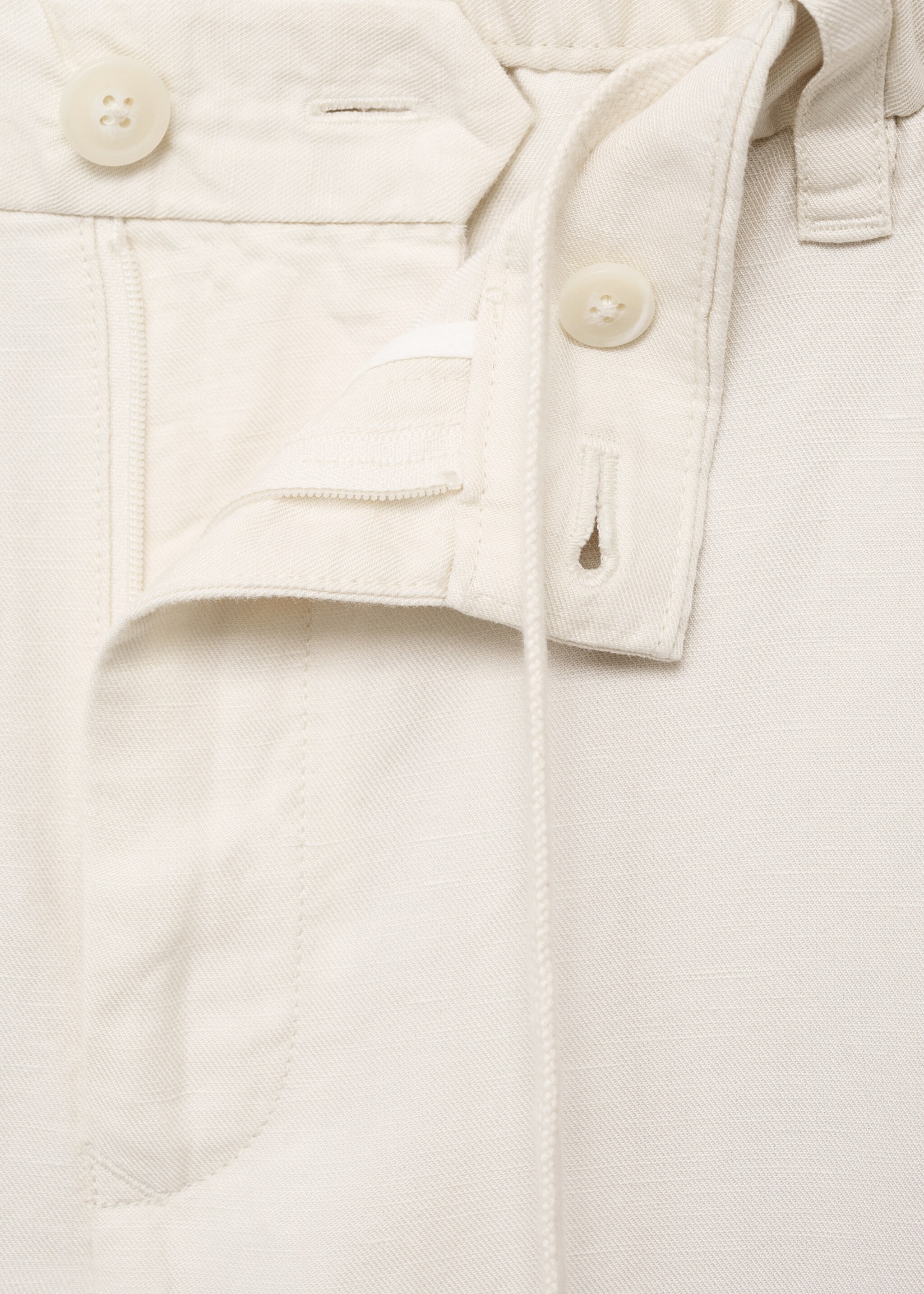 Linen-blend trousers with an elastic waistband - Details of the article 8