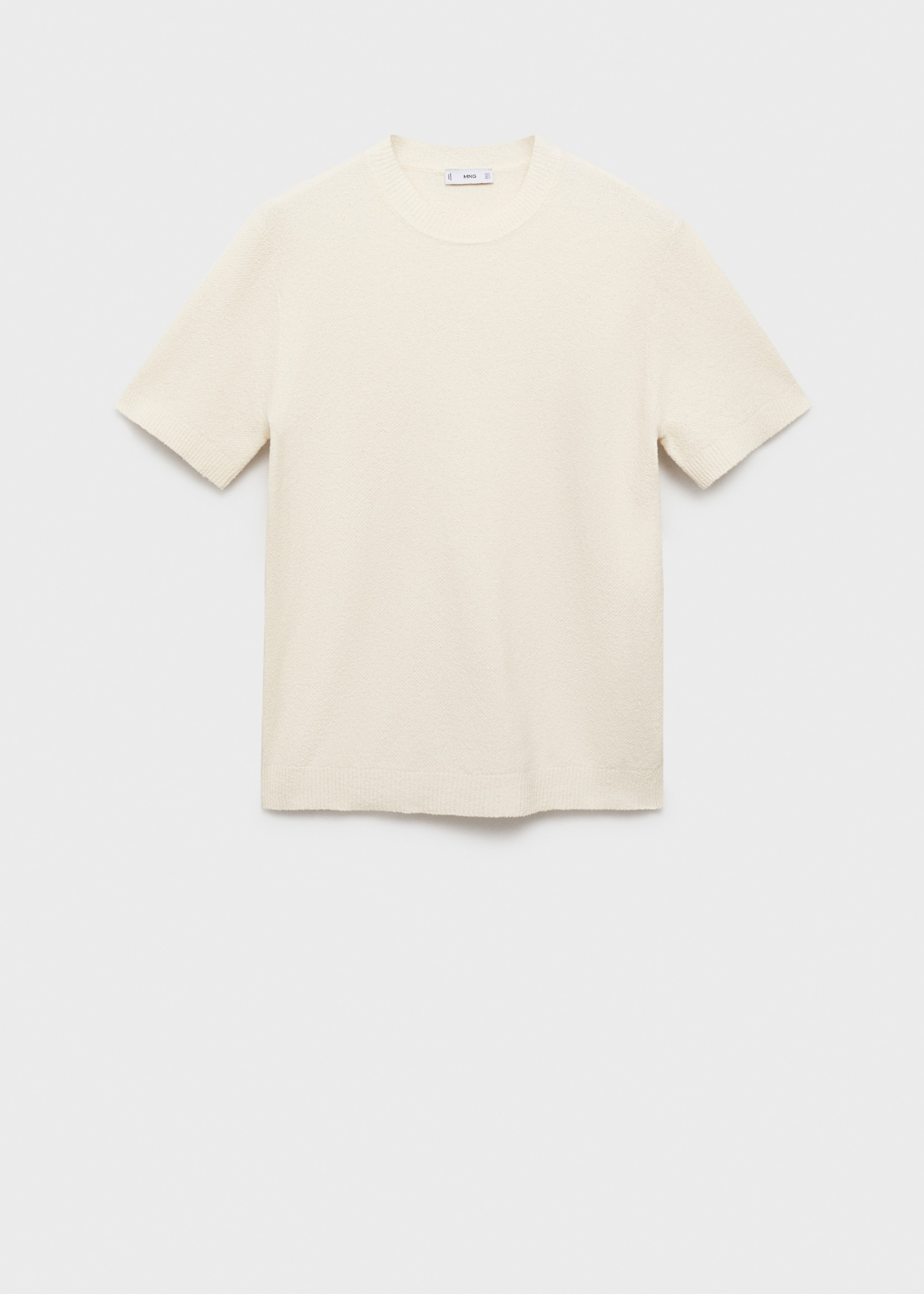 Cotton fine-knit t-shirt - Article without model