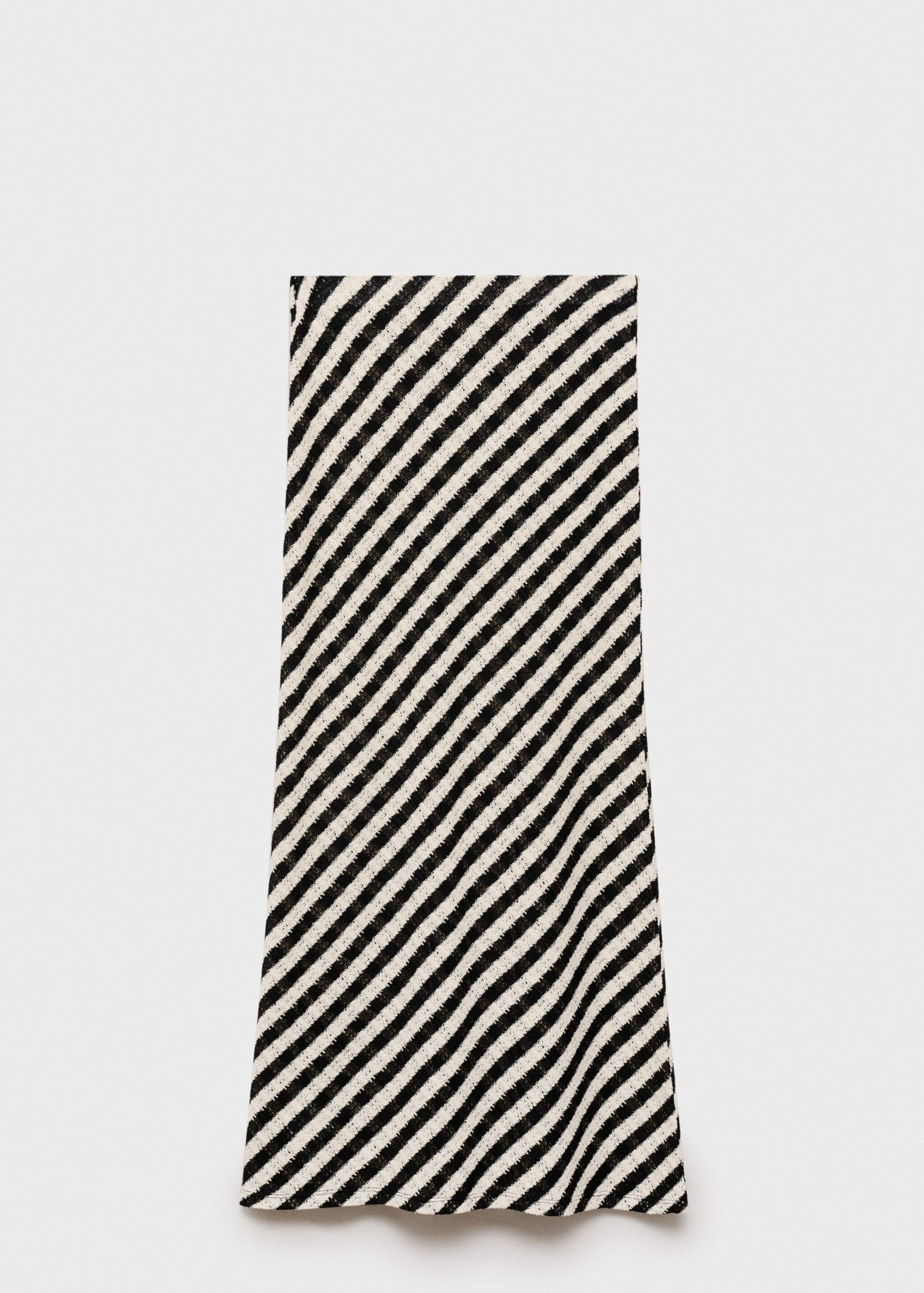 Long striped knitted skirt - Article without model