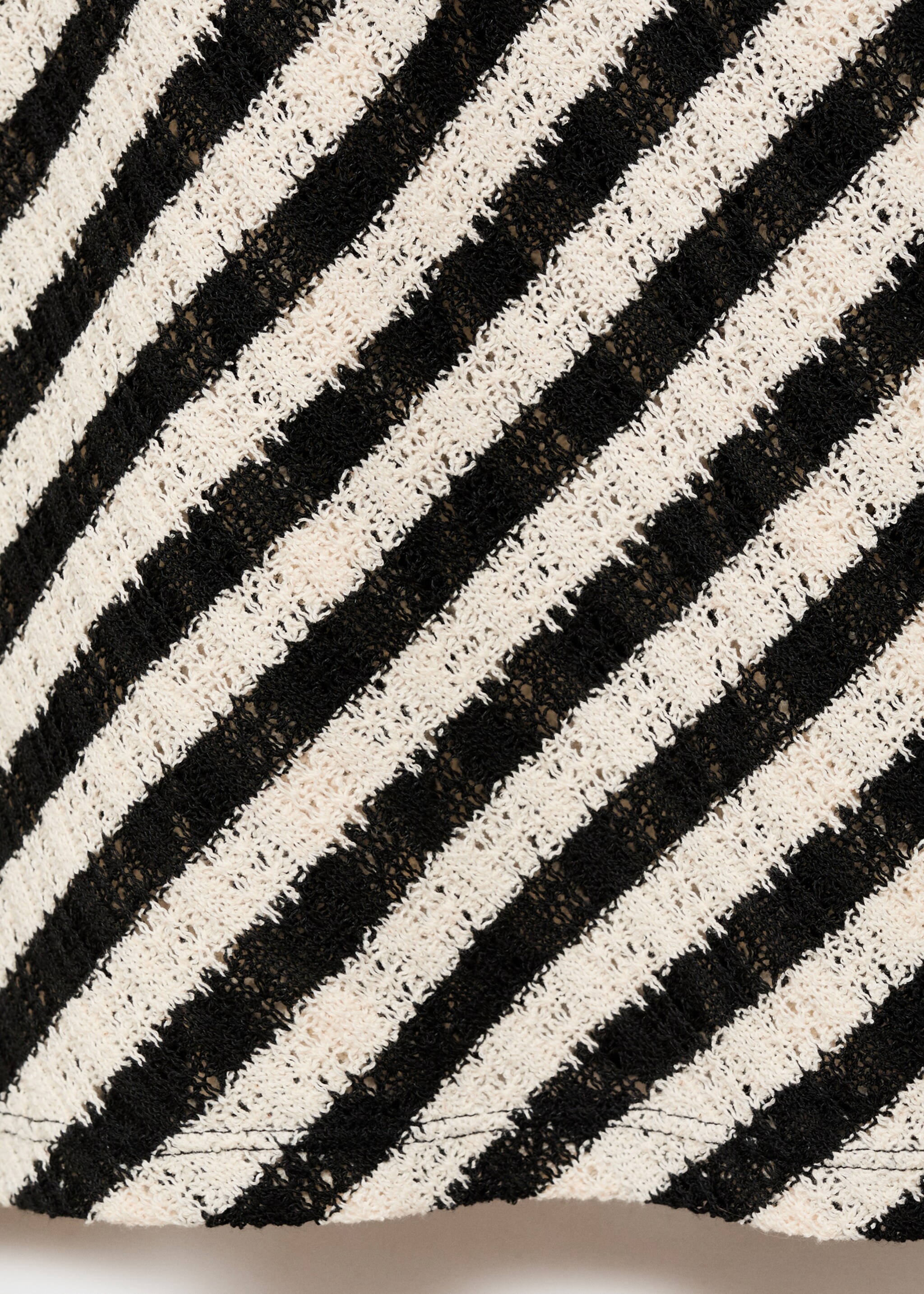 Long striped knitted skirt - Details of the article 0